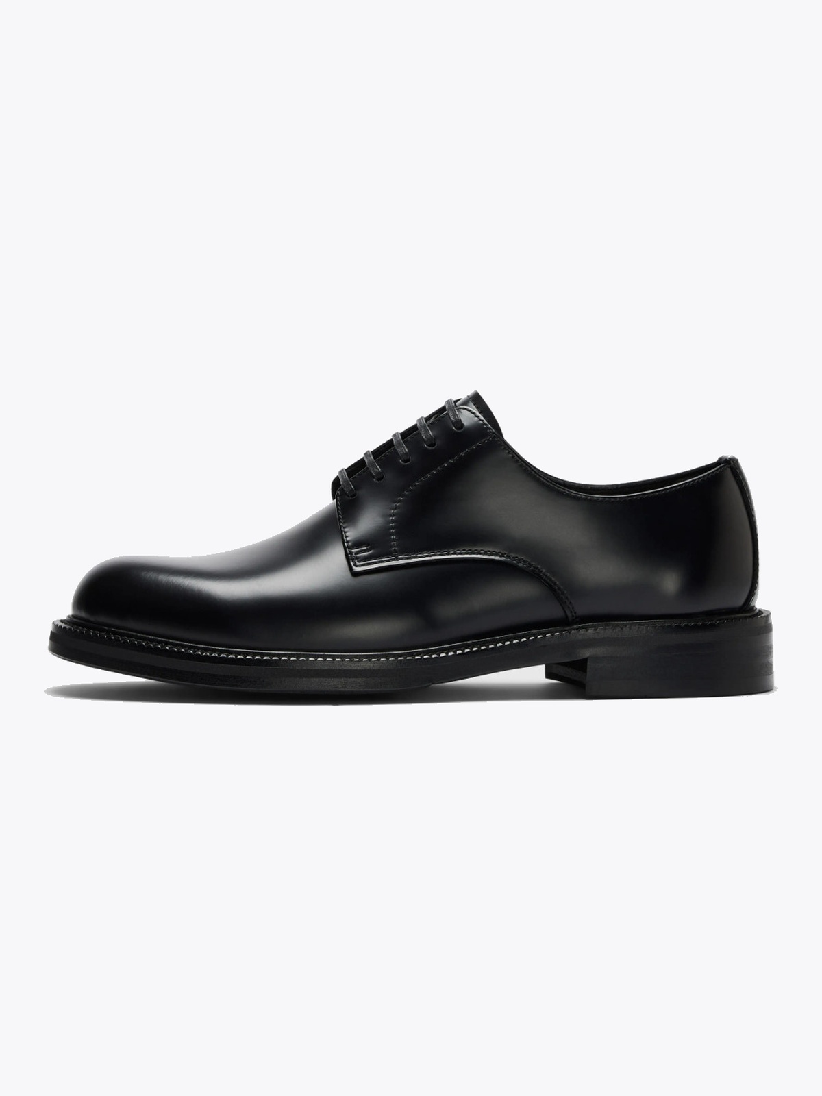 Selected Homme Bobby Leather Derby Shoe Black