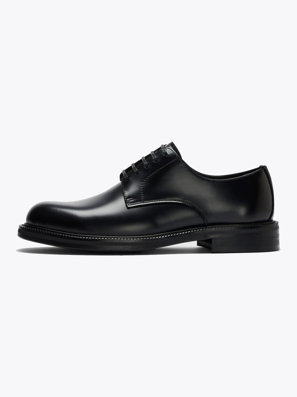 Selected Homme Bobby Leather Derby Shoe Black