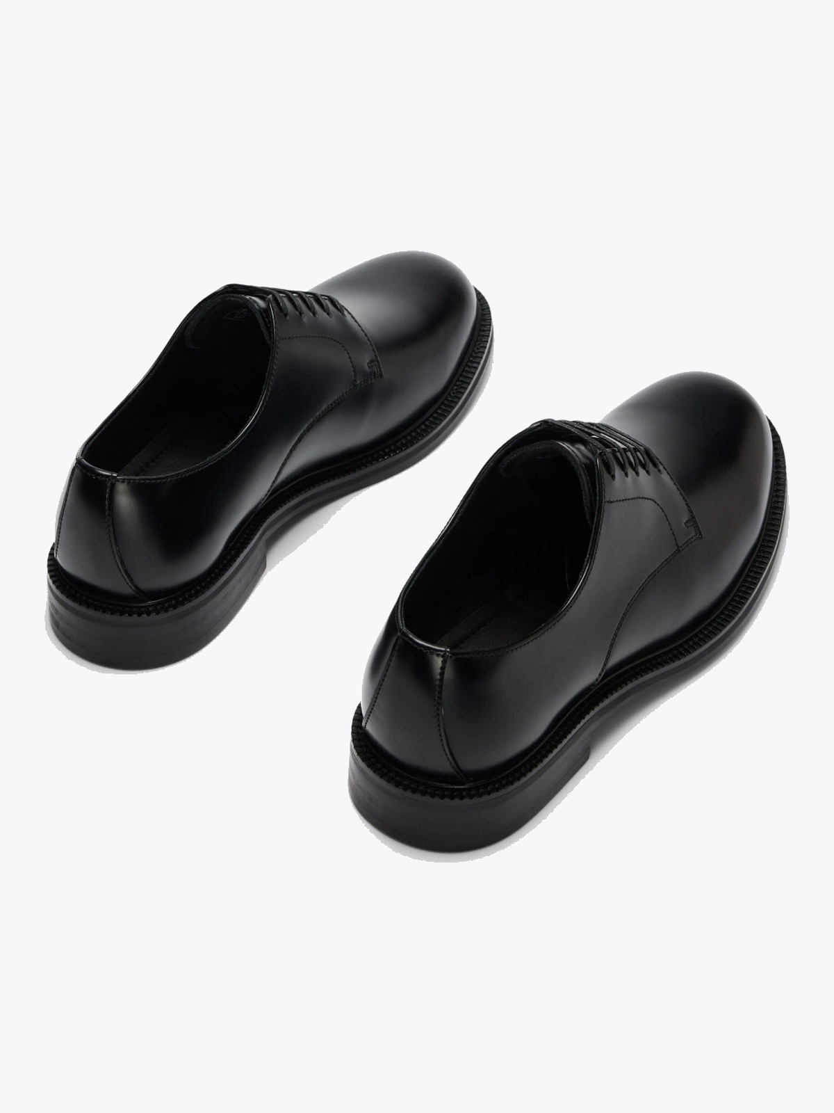Selected Homme Bobby Leather Derby Shoe Black