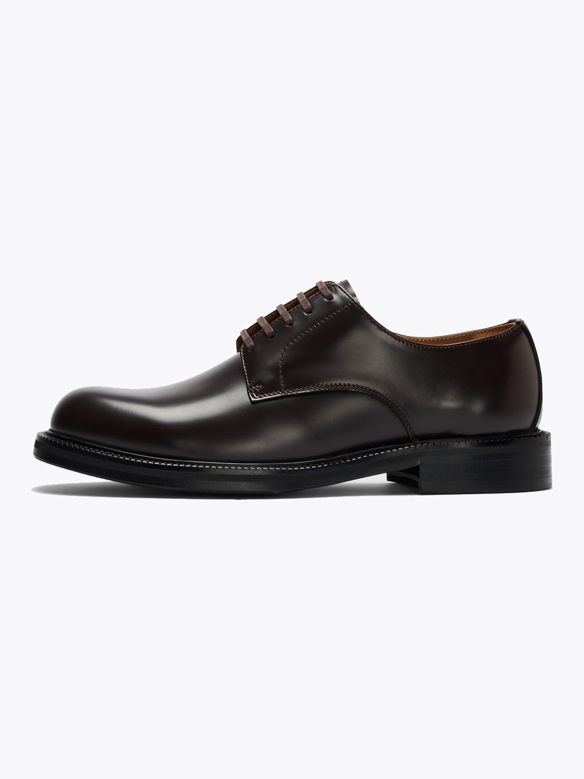 Selected Homme Bobby Leather Derby Shoe Demitasse