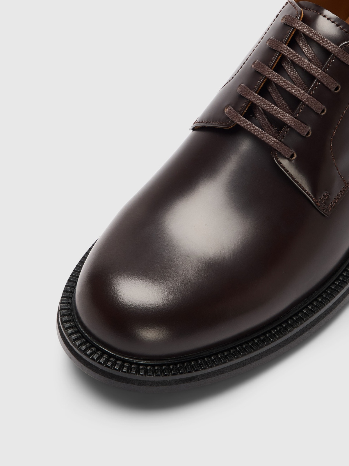 Selected Homme Bobby Leather Derby Shoe Demitasse