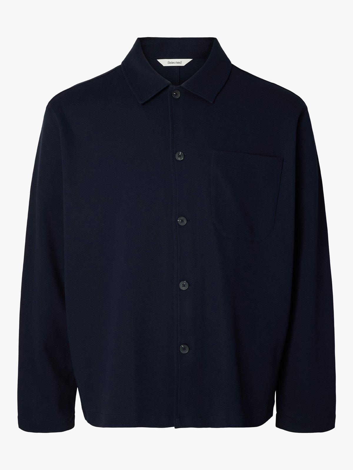 Selected Homme Sol Long Sleeve Overshirt Sky Captain