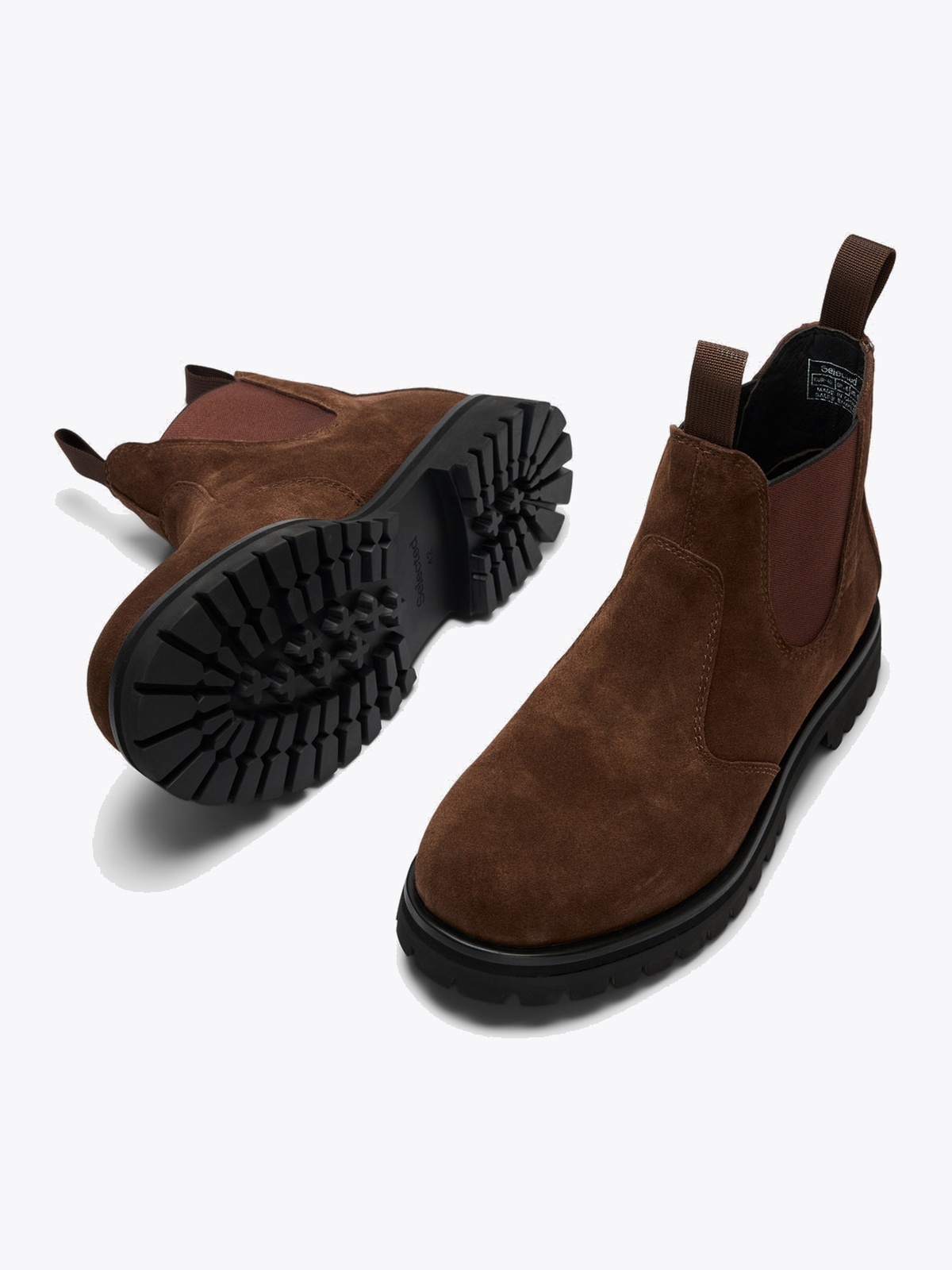 Selected Homme Travis WR Suede Chelsea Boot Demitasse