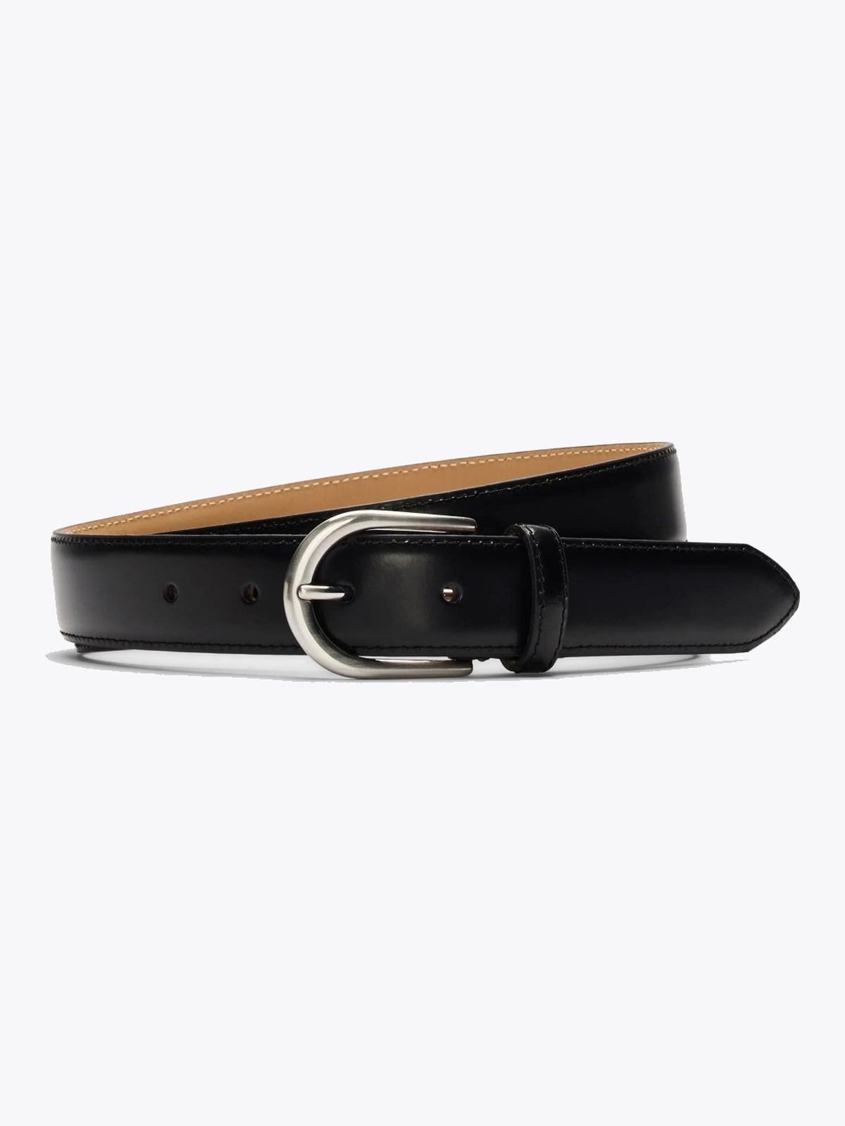 Selected Homme Bobby Leather Belt Black