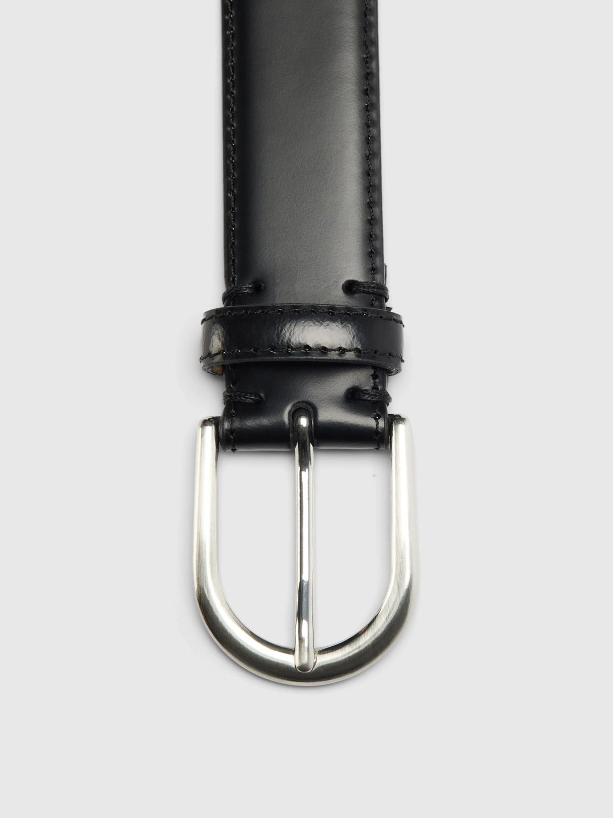Selected Homme Bobby Leather Belt Black