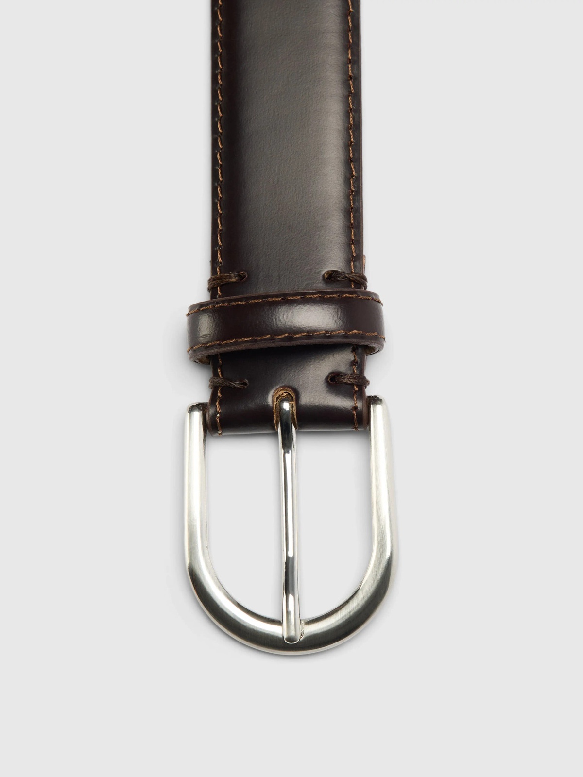 Selected Homme Bobby Leather Belt Demitasse