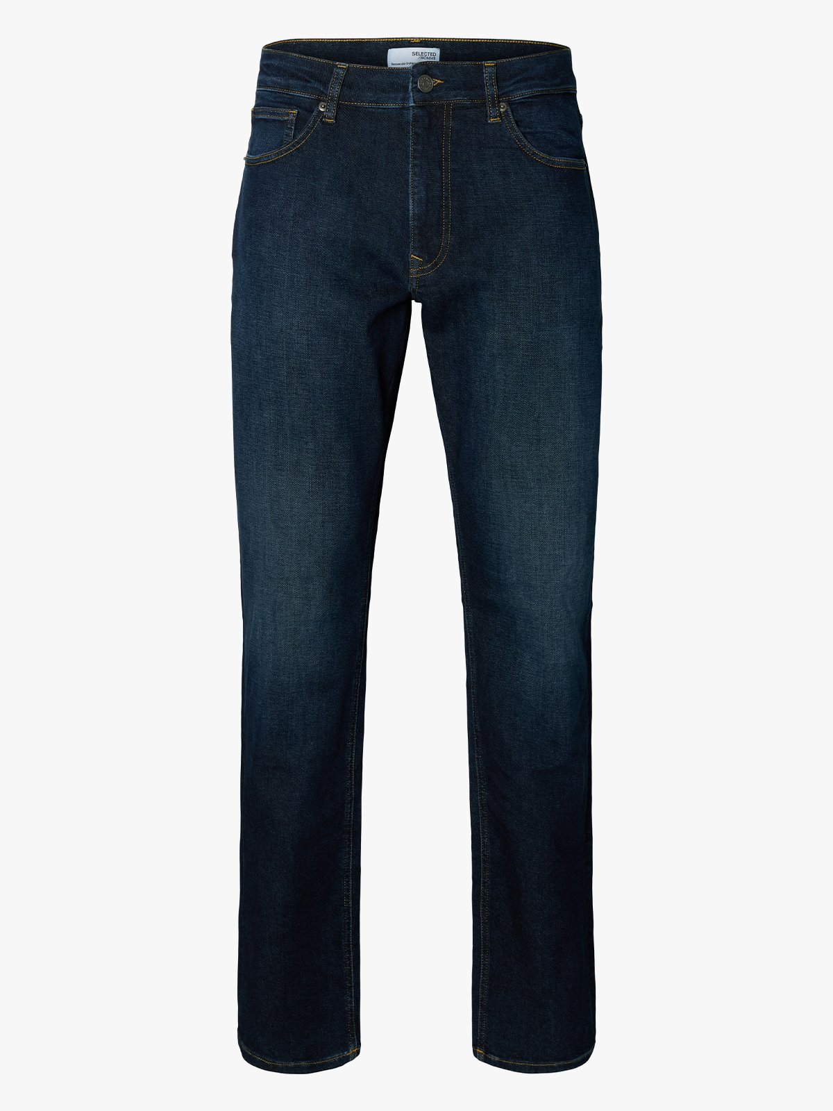 Selected Homme Straight Cleo Flex Jeans Dark Blue Denim