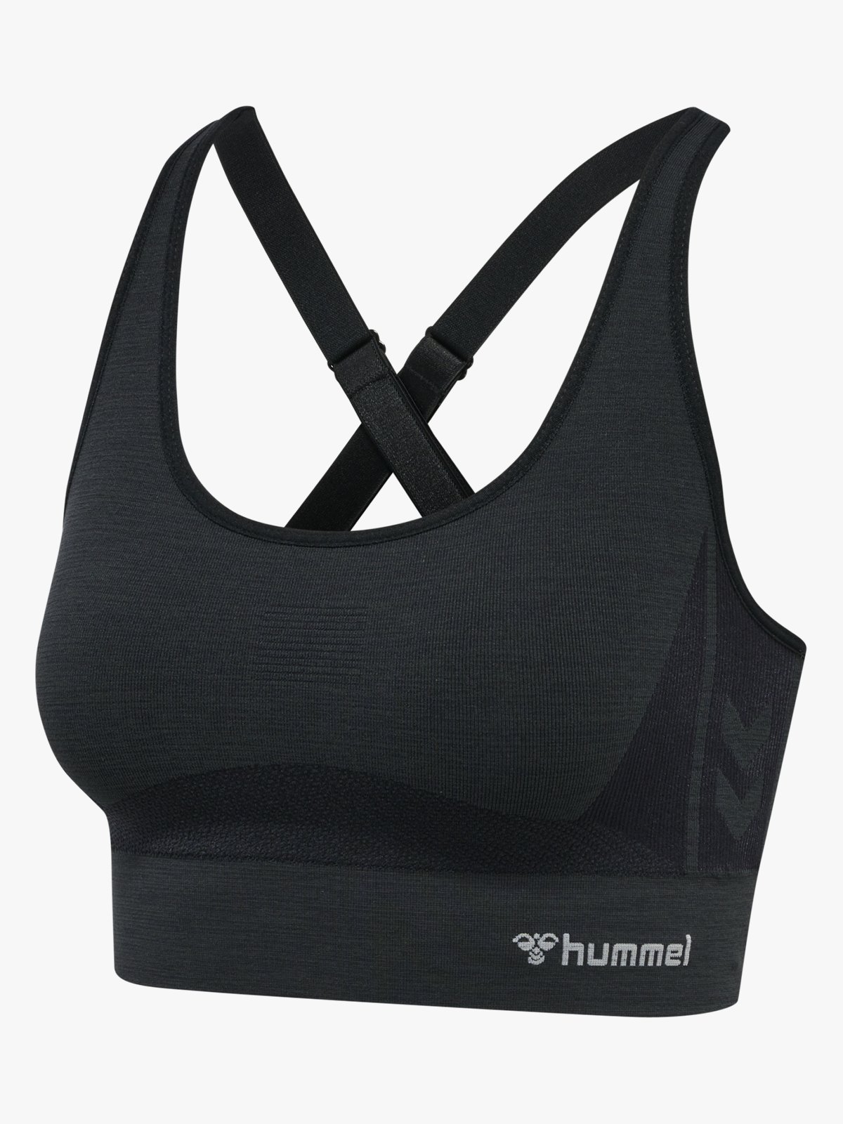 Hummel Clea Seamless Sports Top Black Melange