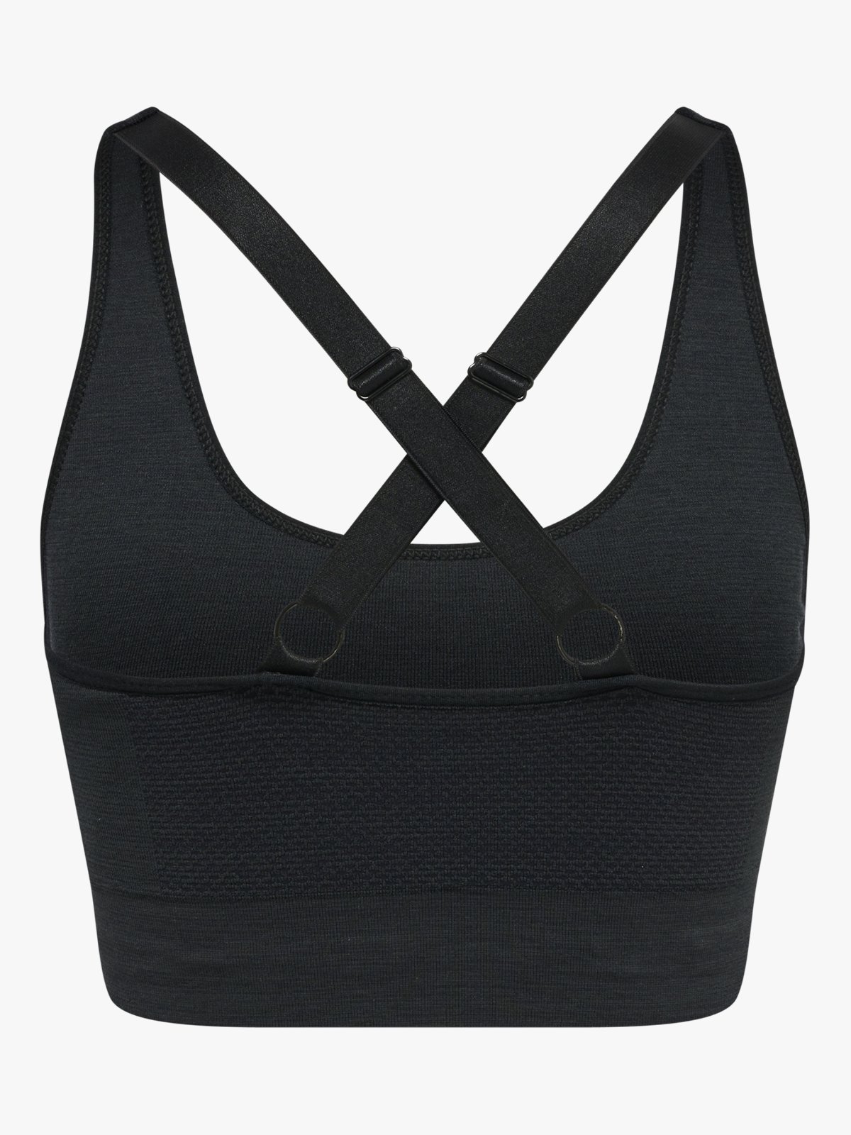 Hummel Clea Seamless Sports Top Black Melange