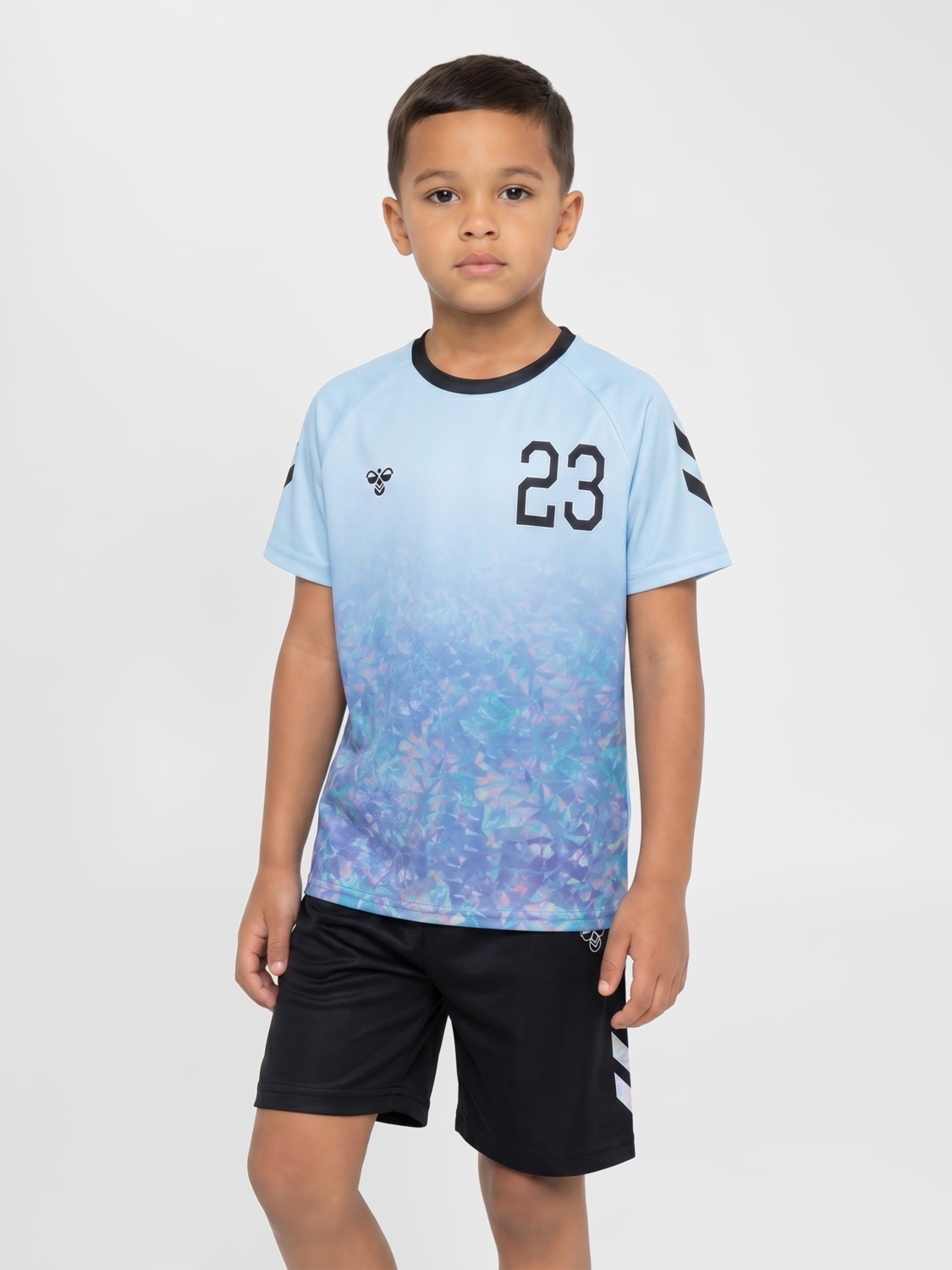 Hummel Shimmer t-shirt Skyway / Black
