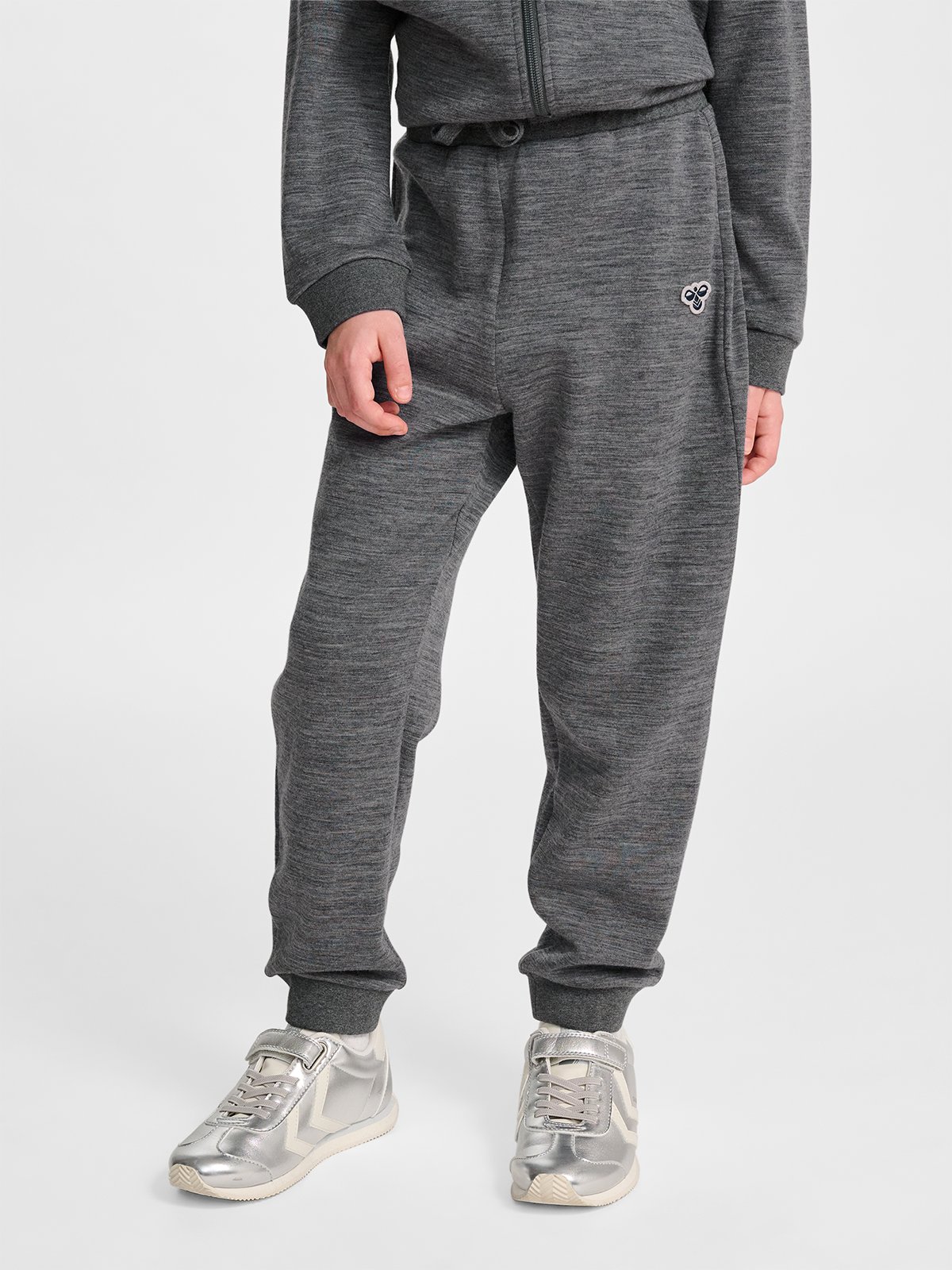 Hummel Junior Wool Pants Bee Dark Grey Melange