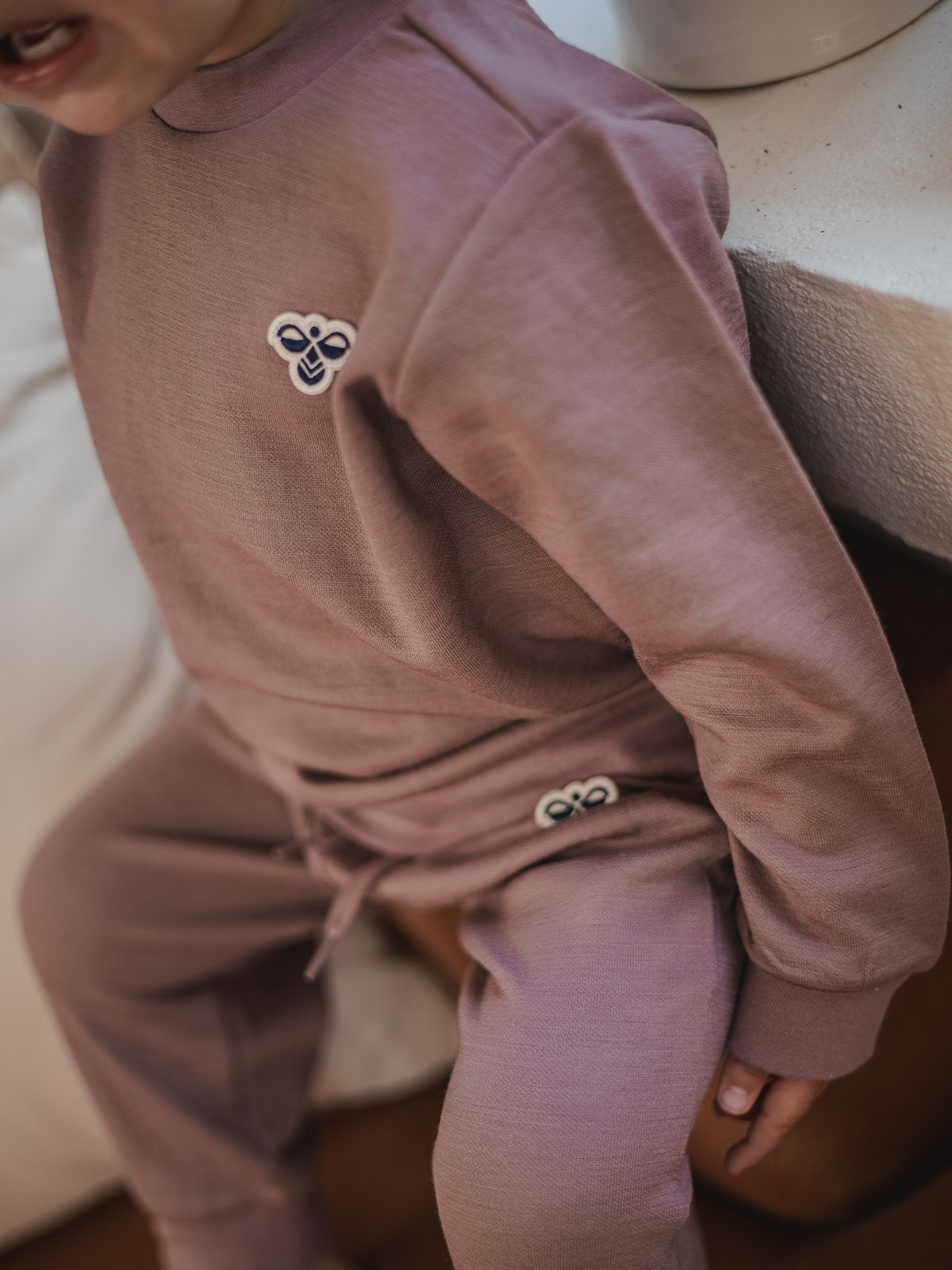 Hummel Mini Wool Sweatshirt Bee Twilight Mauve