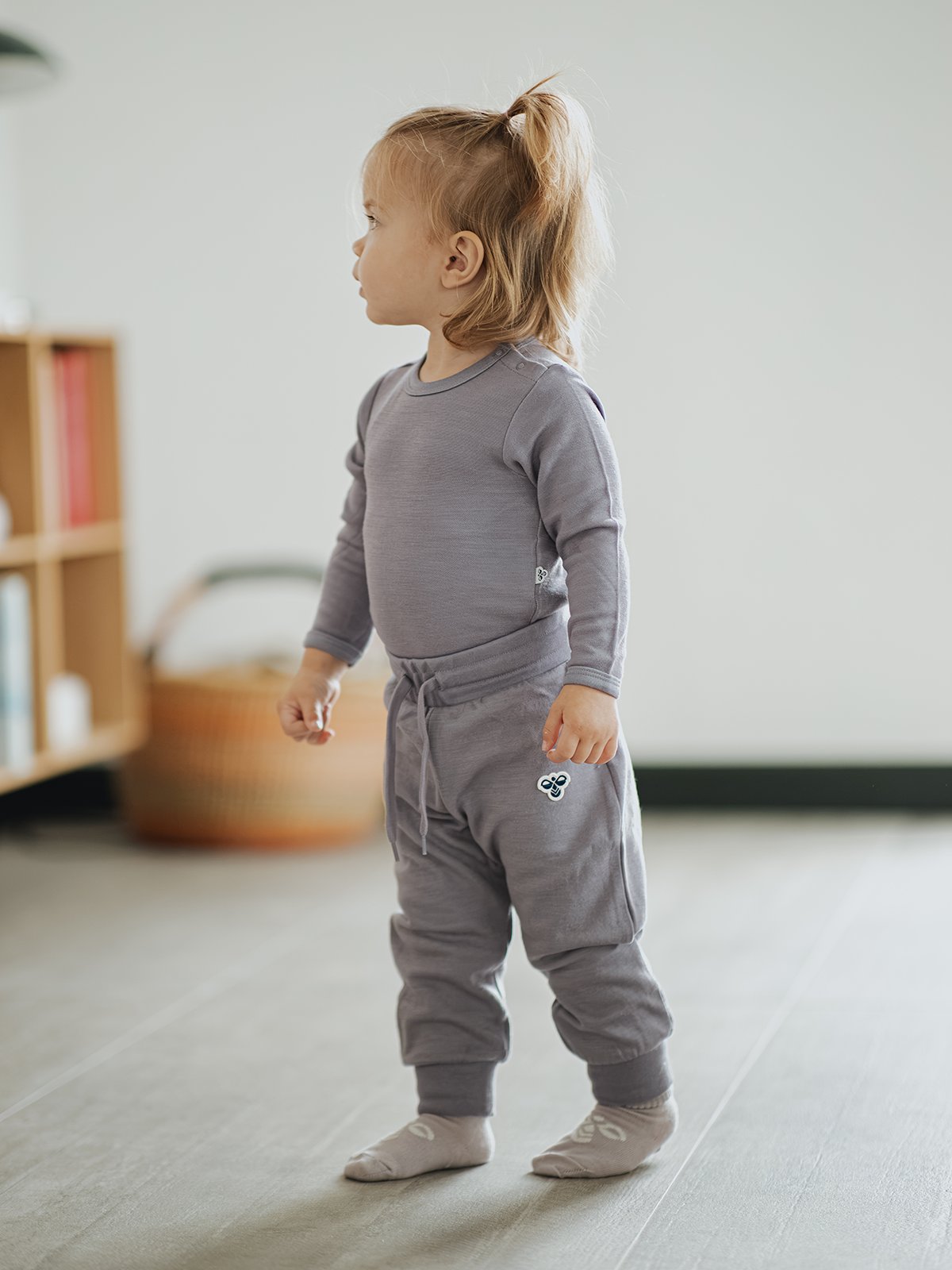 Hummel Mini Wool Pants Bee Gray Ridge