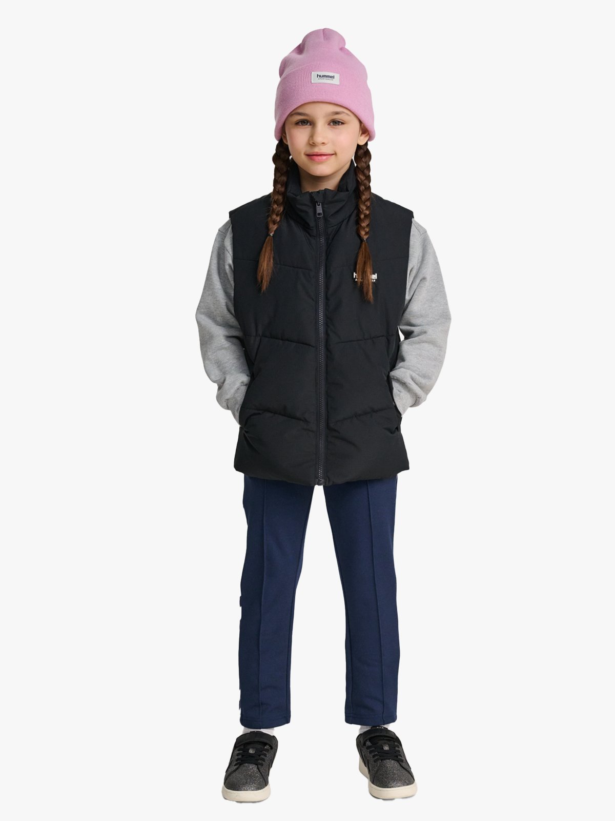 Hummel Jr Puffer Vest Black