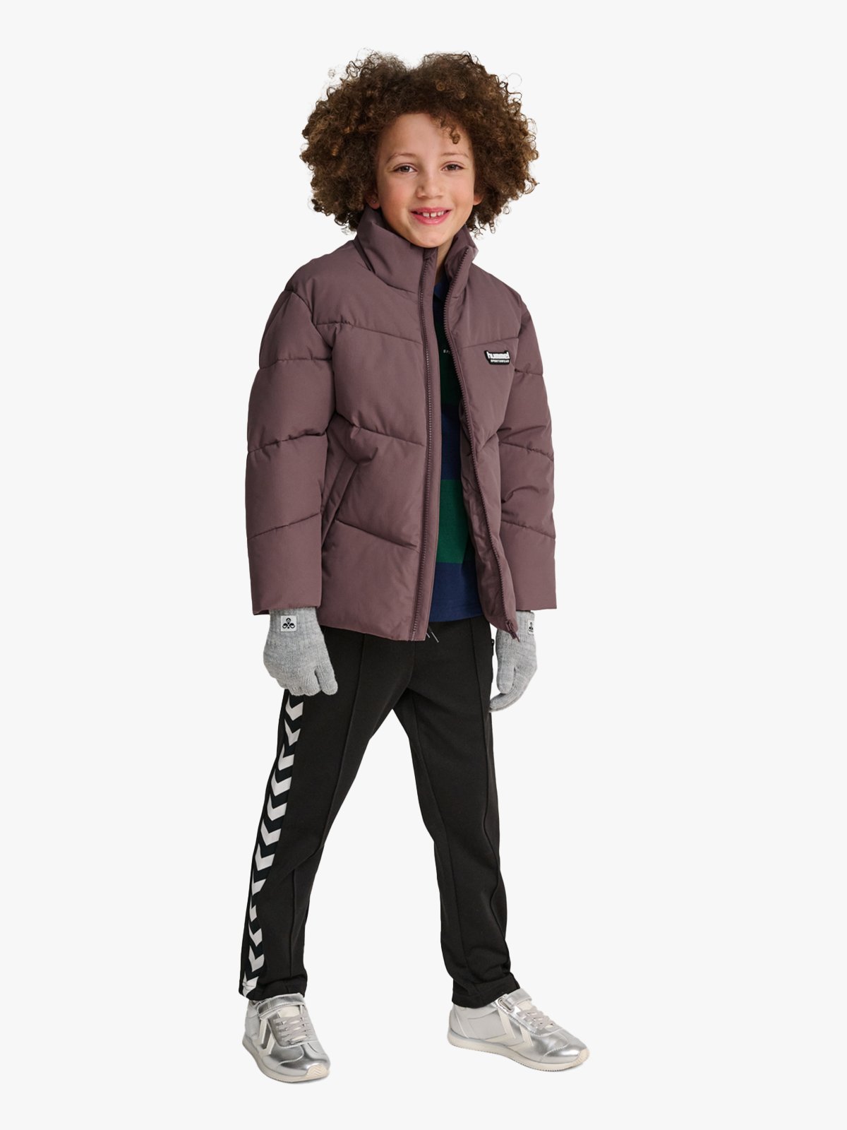Hummel Jr Puffer Jacket Peppercorn