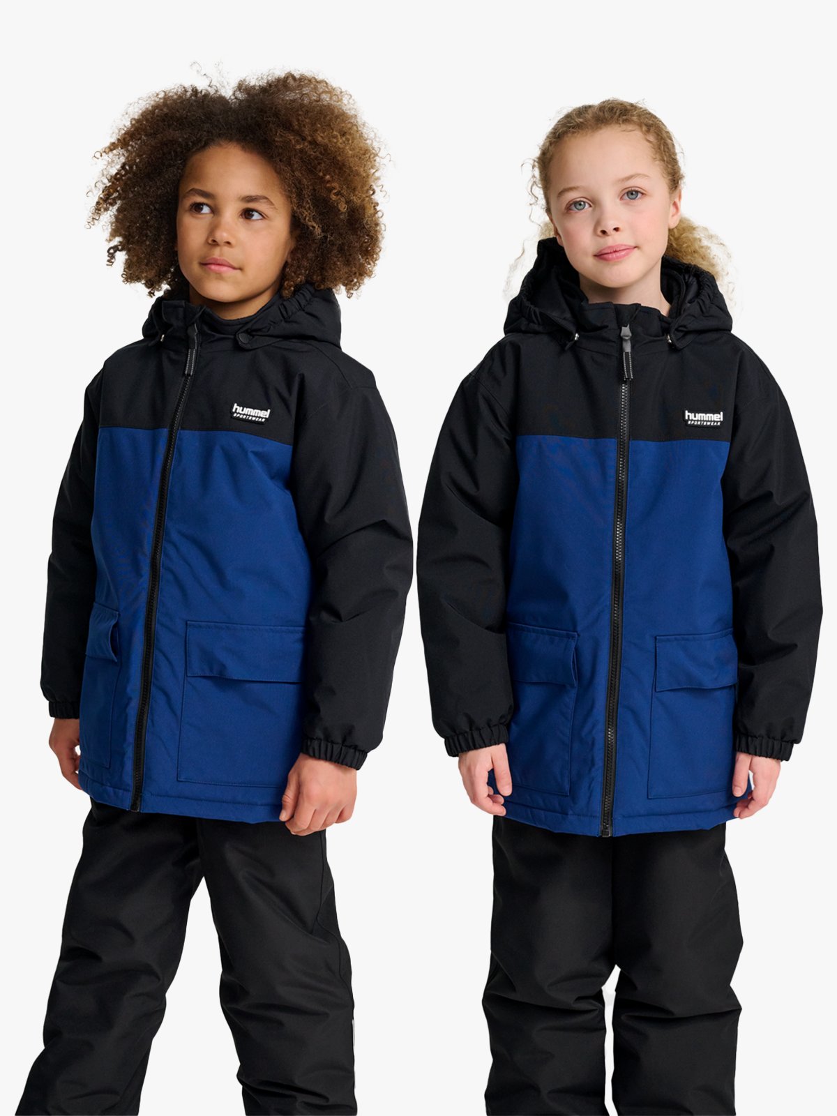 Hummel Jr Block Jacket Waterproof Estate Blue