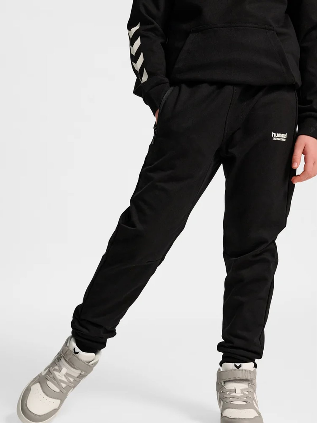Hummel Junior Regular Adjustable Waist Pants Black