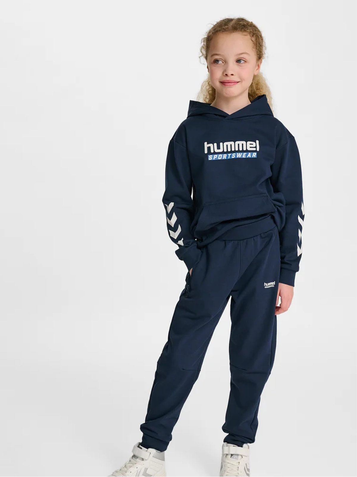 Hummel Junior Regular Adjustable Waist Pants Dress Blues