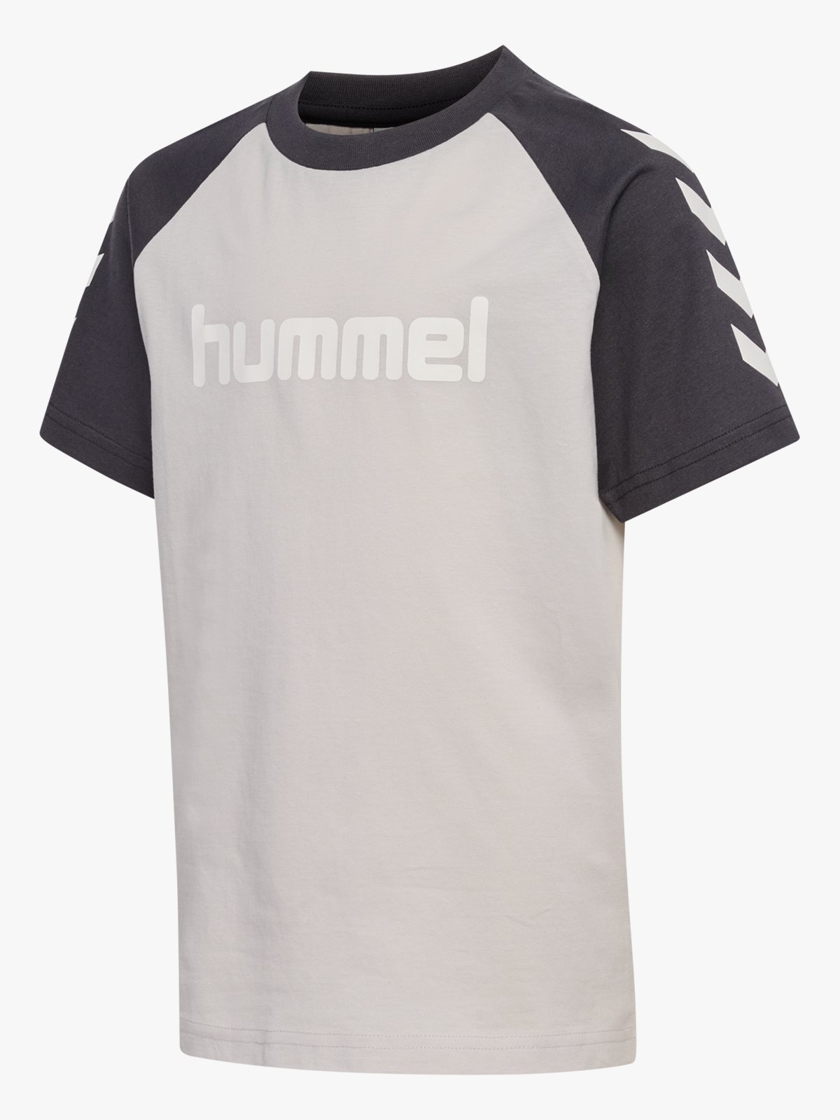 Hummel Junior Logo T-Shirt Short Sleeve Ebony