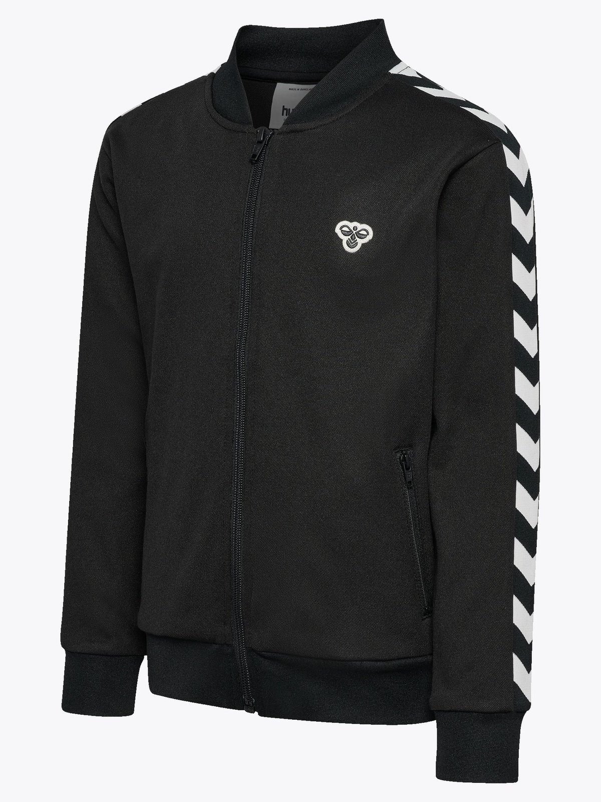 Hummel Junior Archive Reg Poly Zip Jacket Black