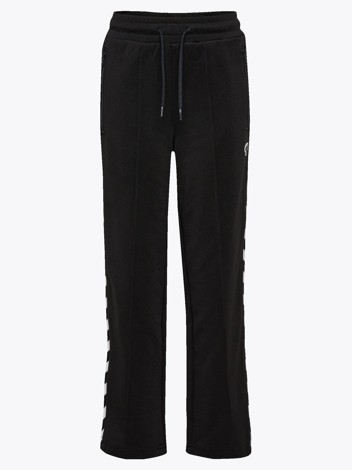 Hummel Junior Archive Wide Leg Poly Pants Black