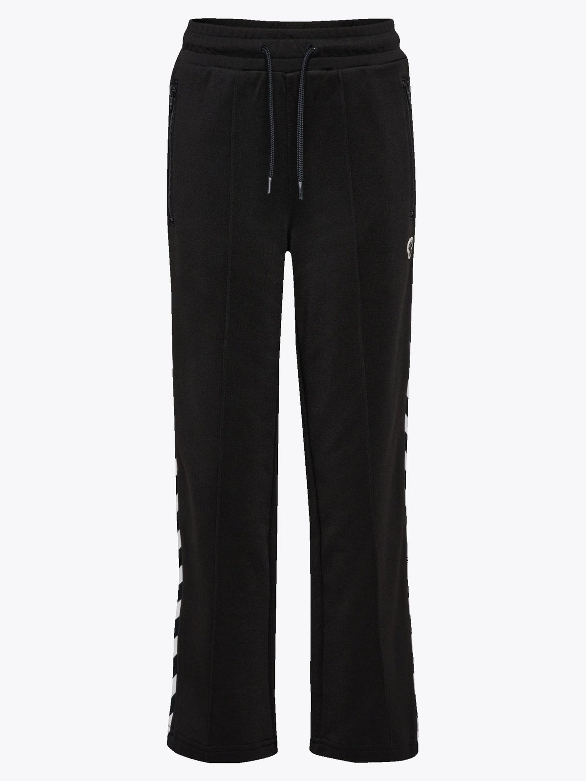 Hummel Junior Archive Wide Leg Poly Pants Black