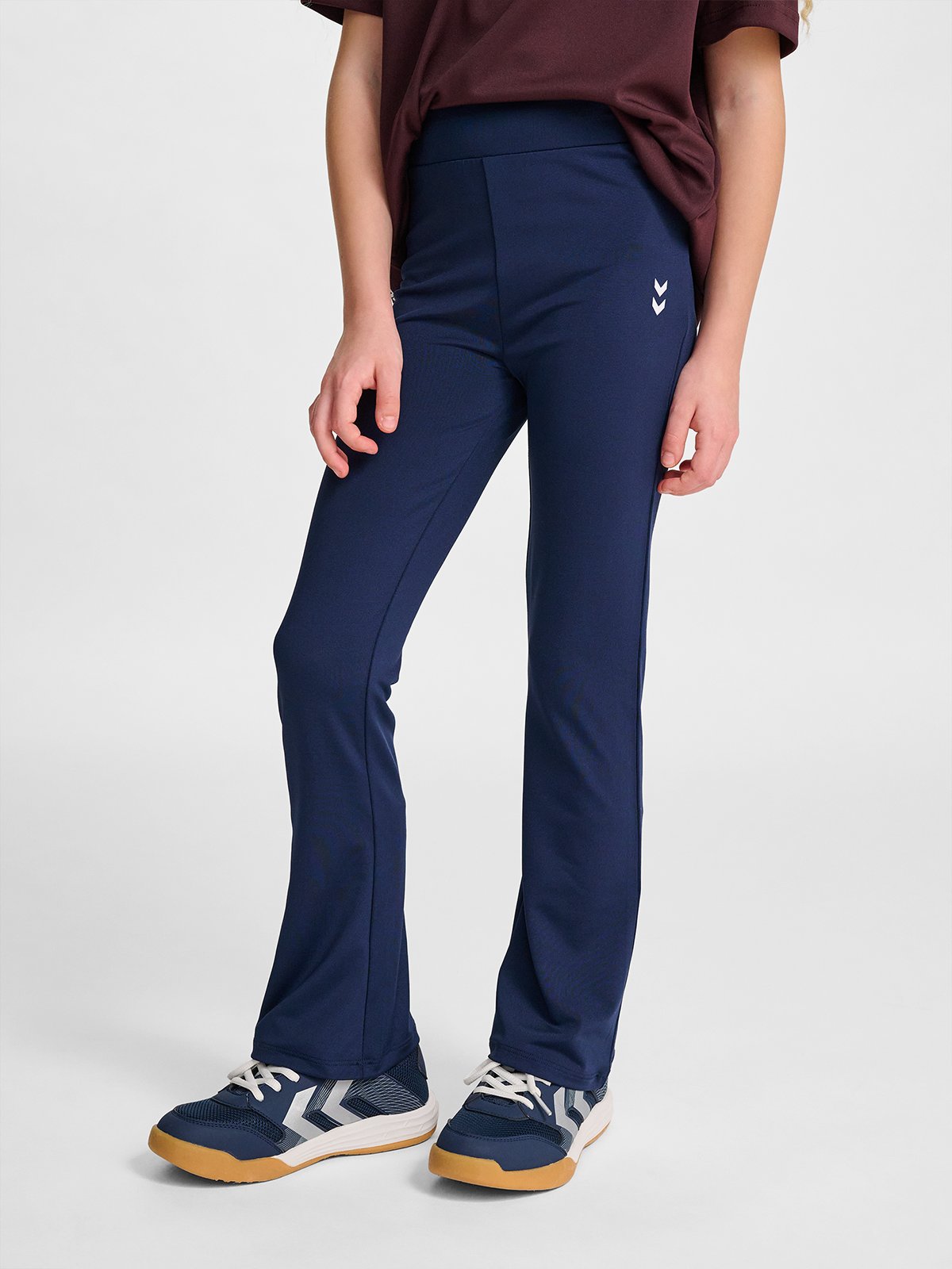 Hummel Jr High Waist Flared Tights BLACK IRIS