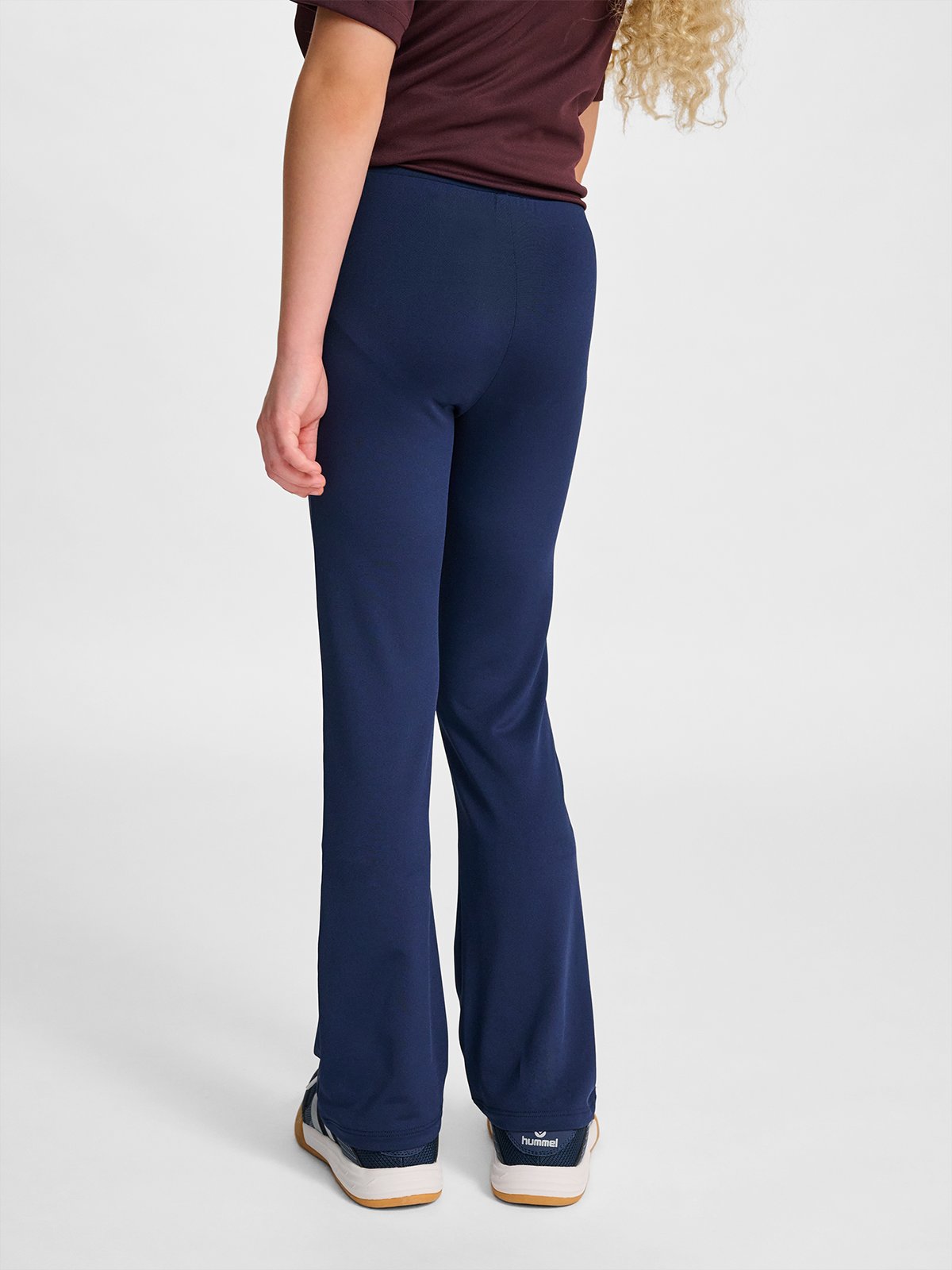 Hummel Jr High Waist Flared Tights BLACK IRIS