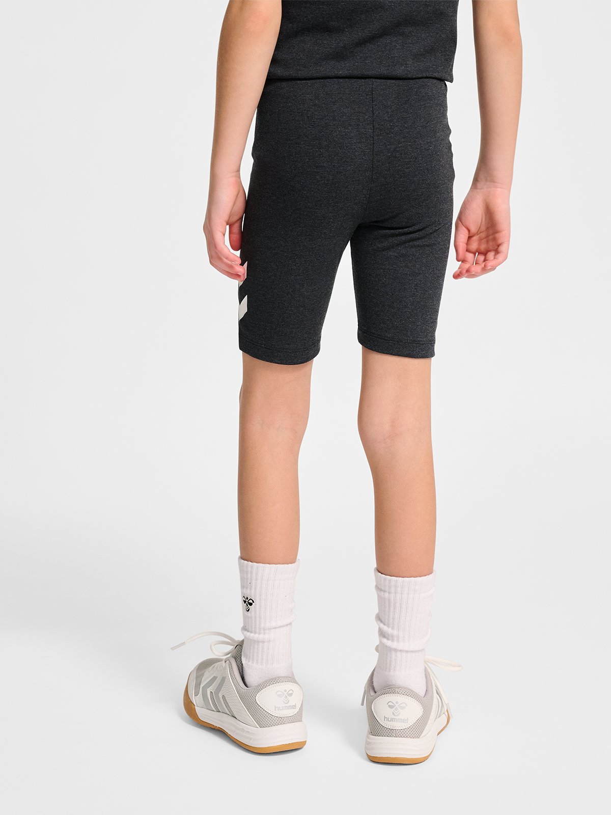 Hummel Junior logo shorts Black Melange