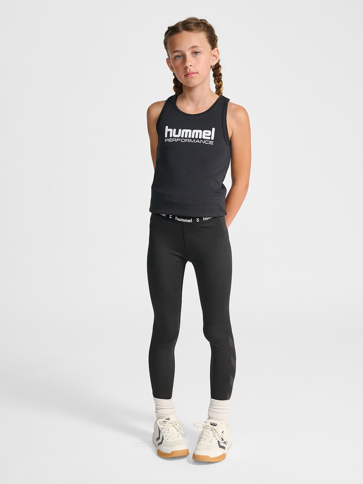 Hummel Jr Pulse Mid Waist Tights BLACK