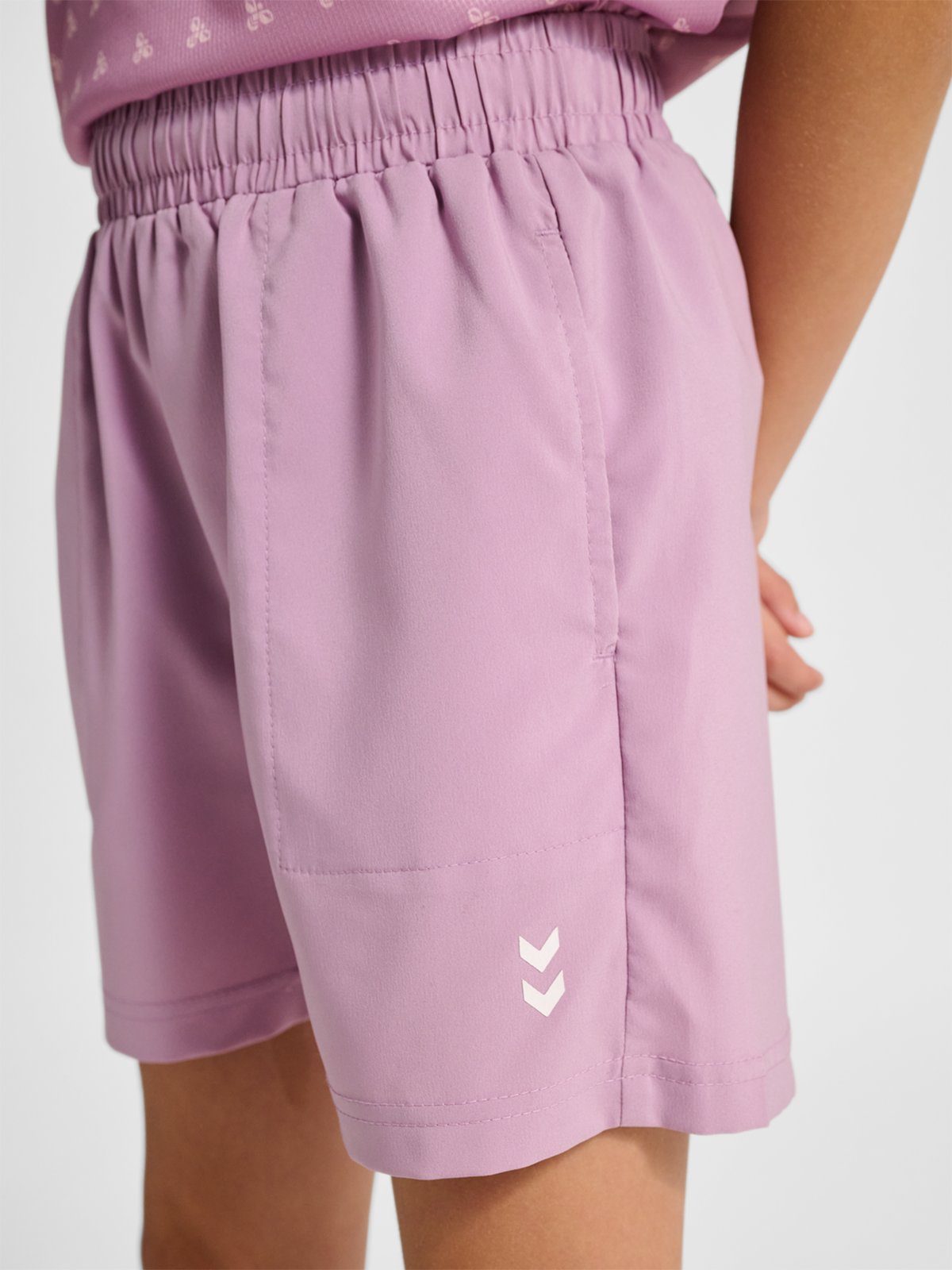 Hummel Junior Pulse Workout Shorts Lavender Mist