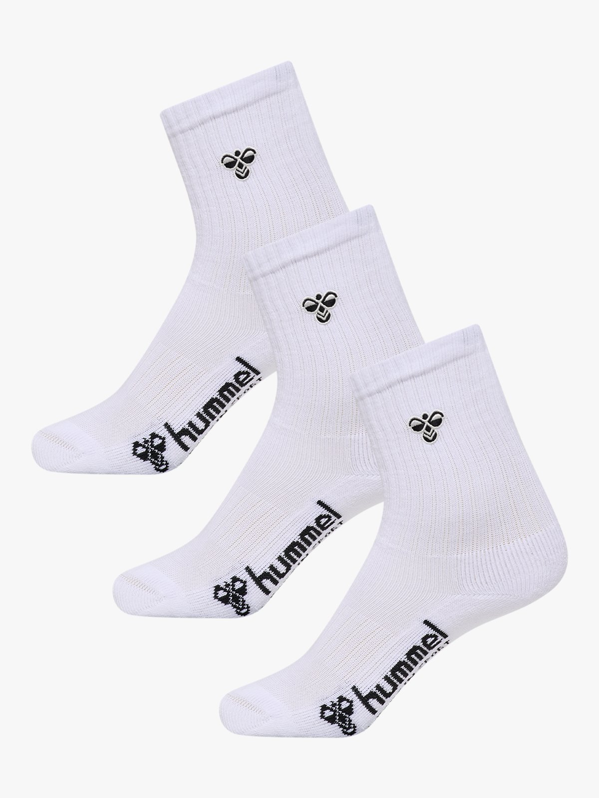 Hummel Junior 3-Pack Socks Bee White