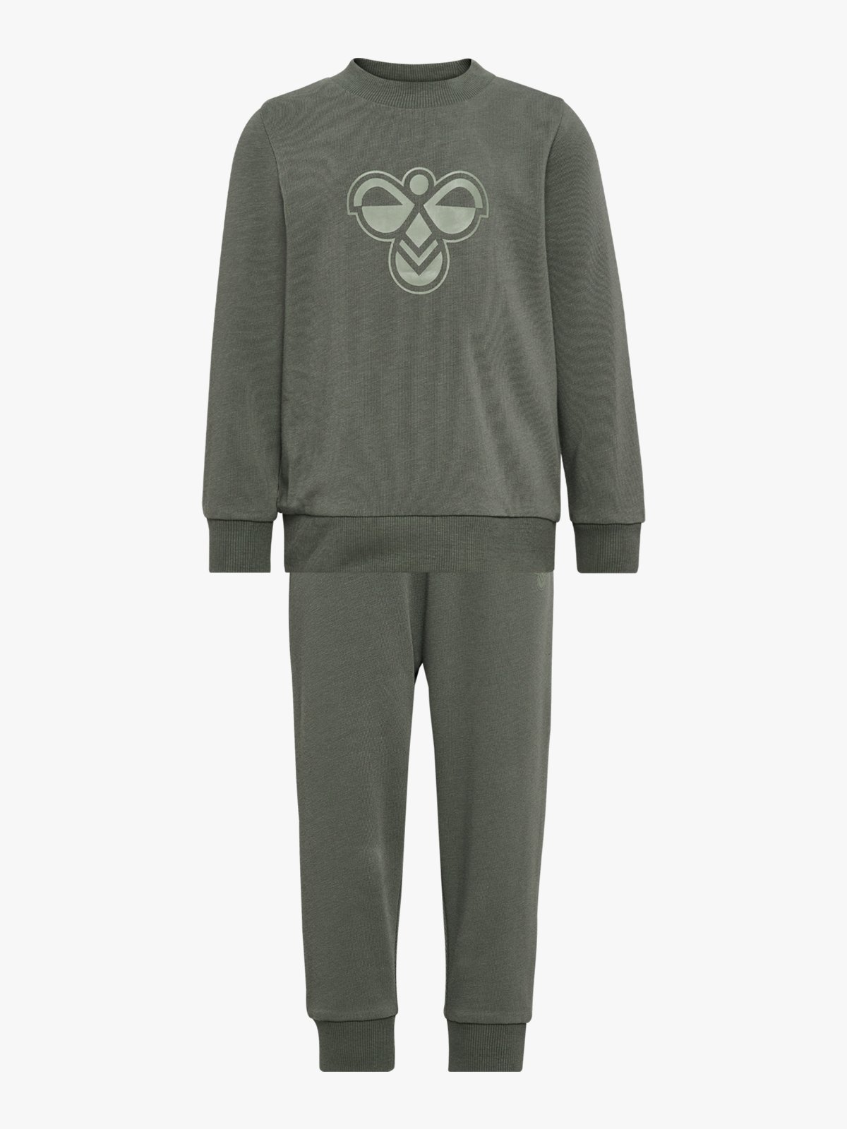 Hummel Mini Jersey Crewsuit Bee Castor Gray