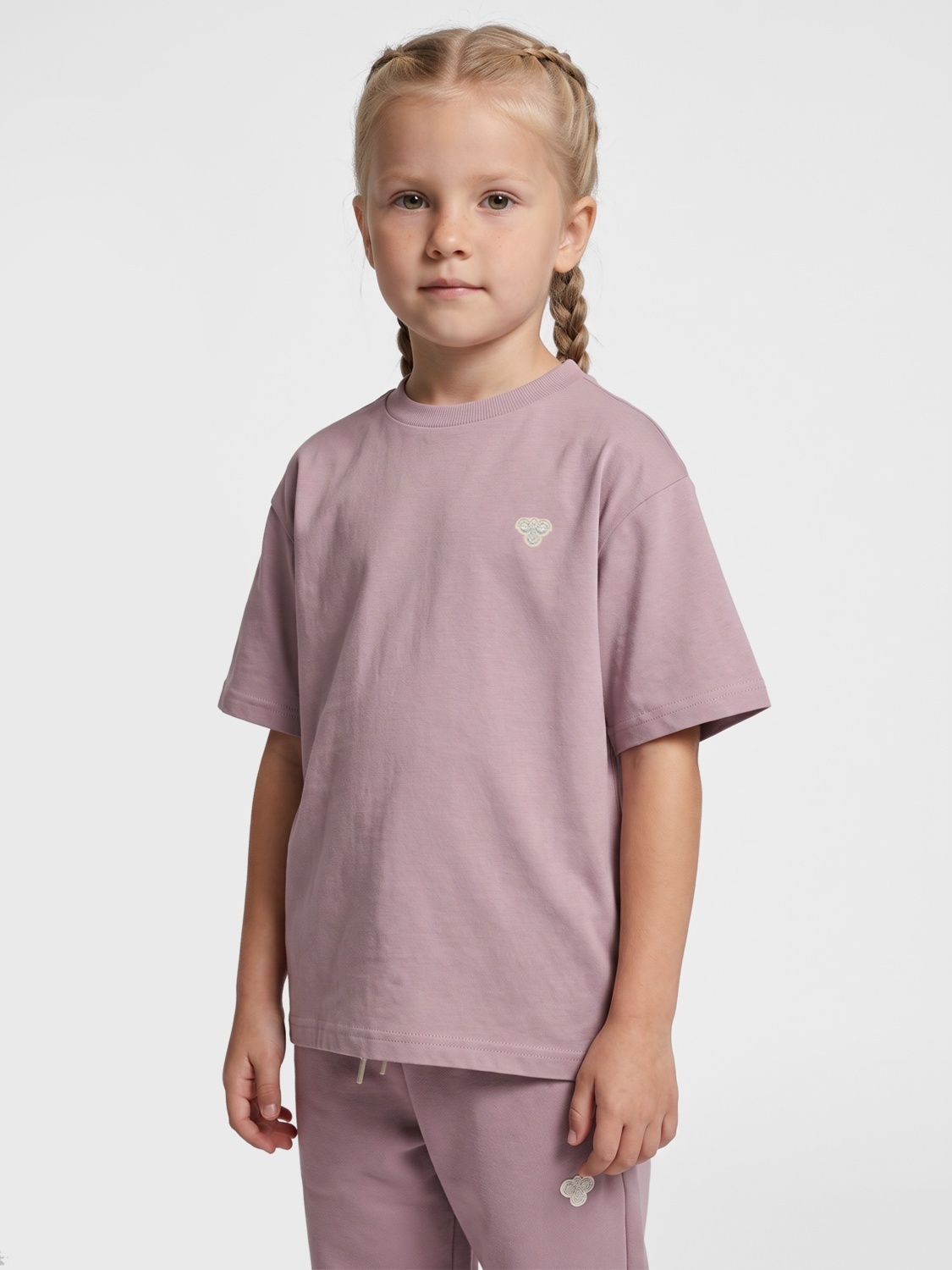 Hummel Junior loose t-shirt bee Sea Fog