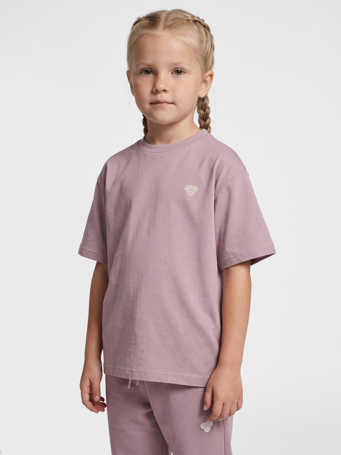Hummel Junior loose t-shirt bee Sea Fog