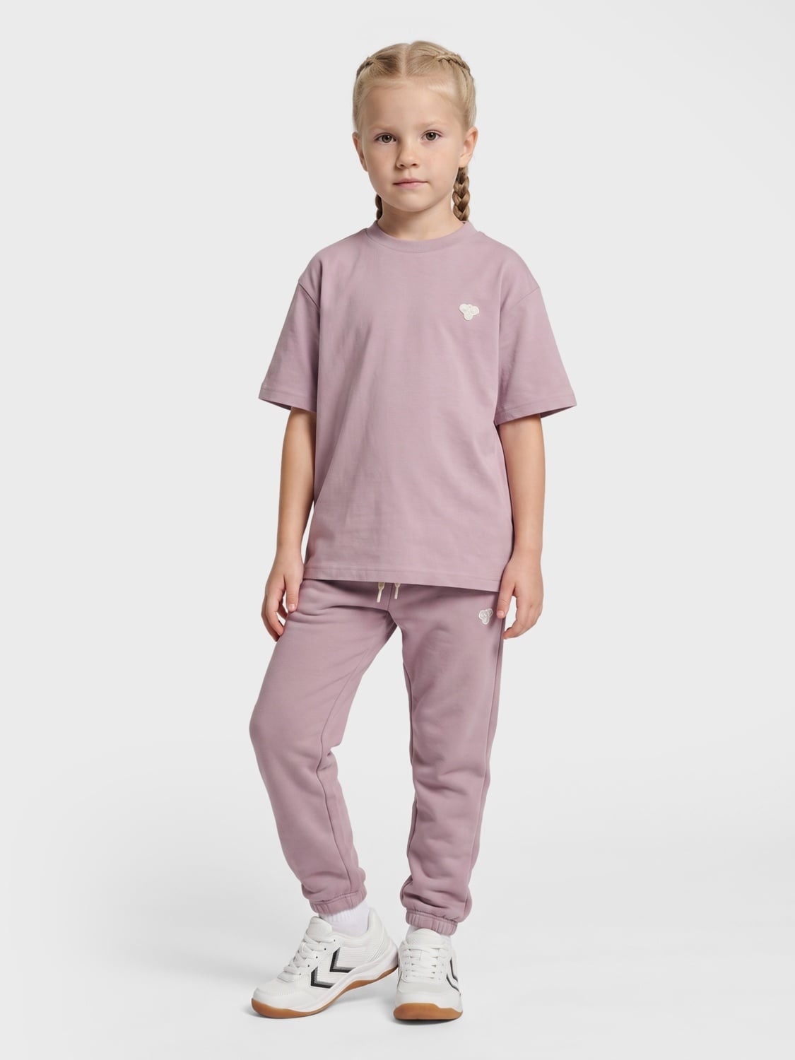 Hummel Junior loose t-shirt bee Sea Fog