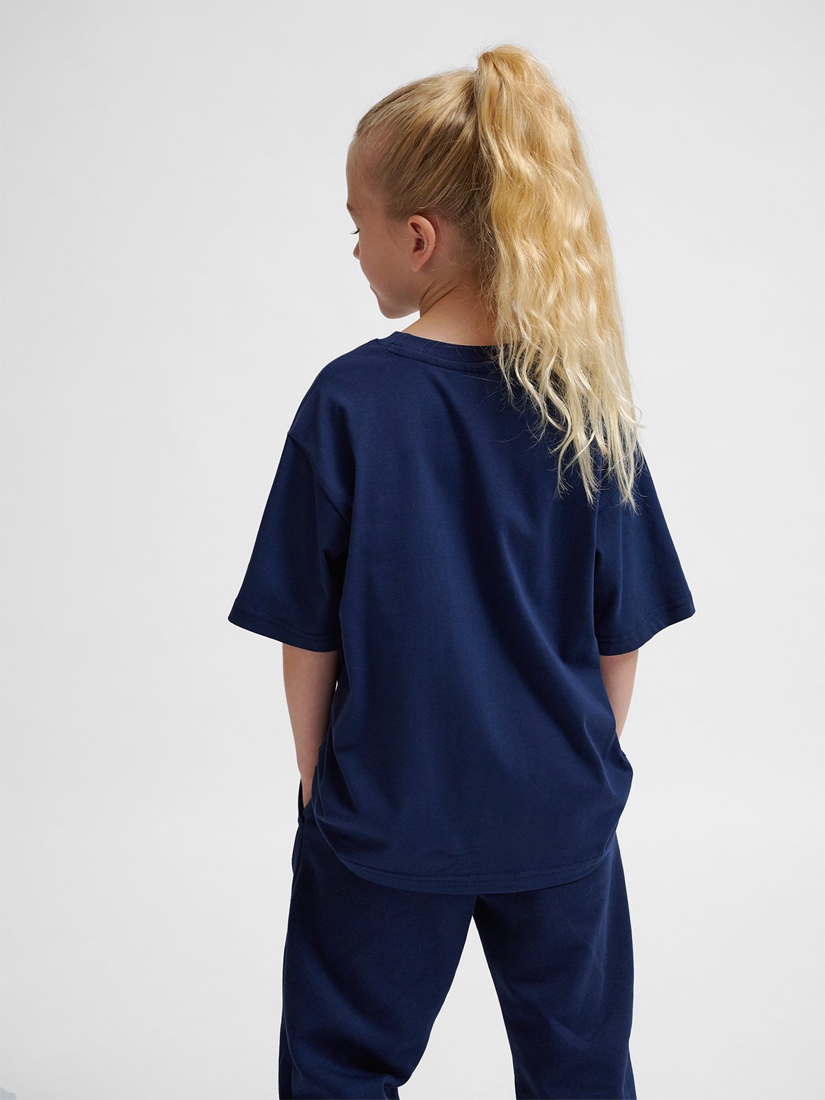 Hummel Junior loose t-shirt bee Dress Blues