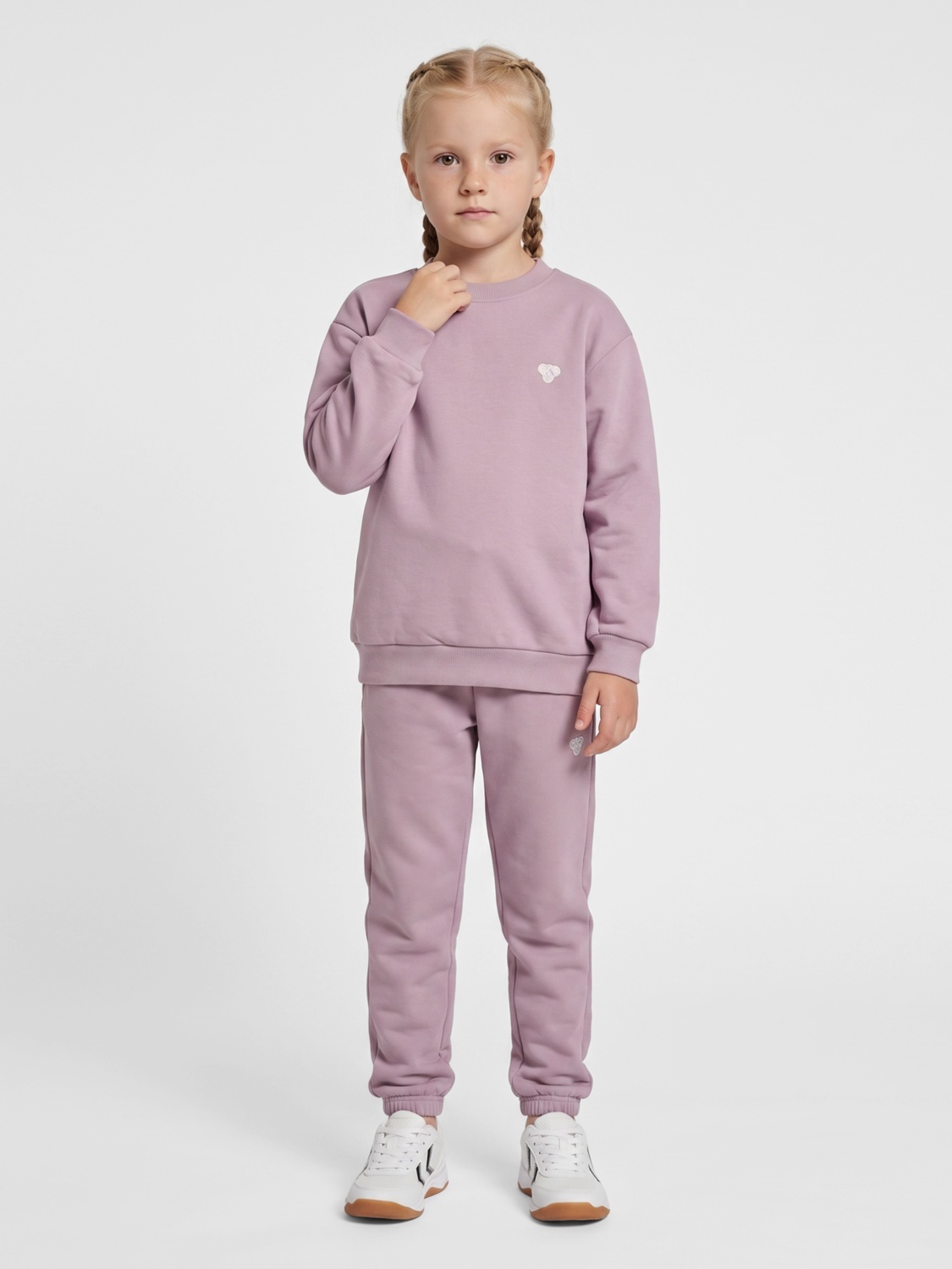 Hummel Junior Loose Crewneck Bee Sea fog