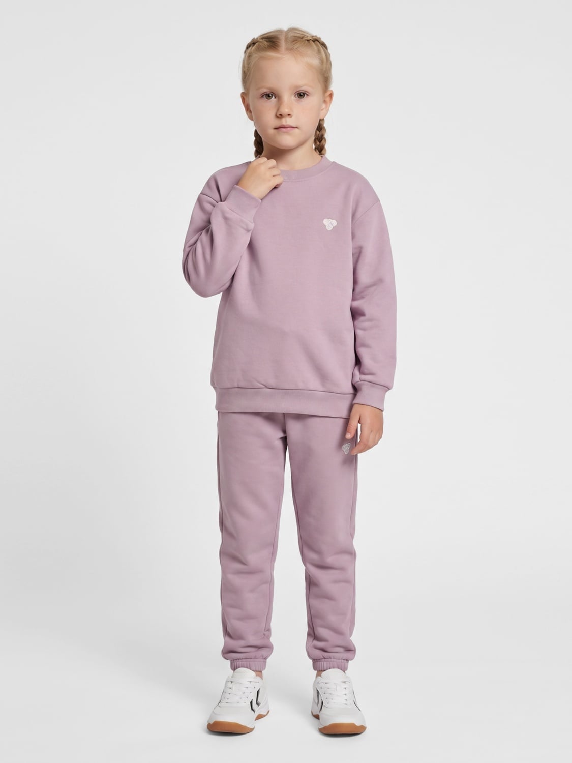 Hummel Junior Loose Crewneck Bee Sea fog