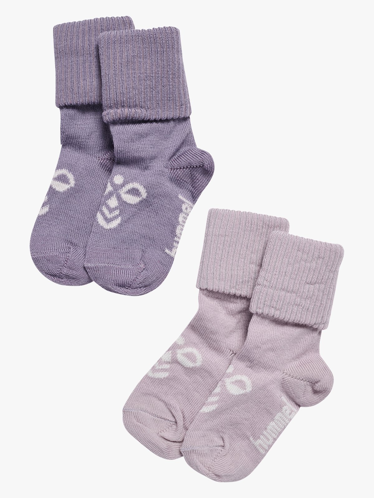 Hummel Mini Wool 2-Pack Socks Gray ridge/cloud gray