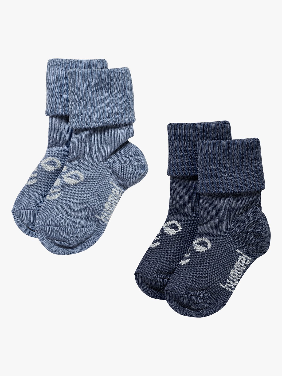 Hummel Mini Wool 2-Pack Socks Ombre blue/flint stone