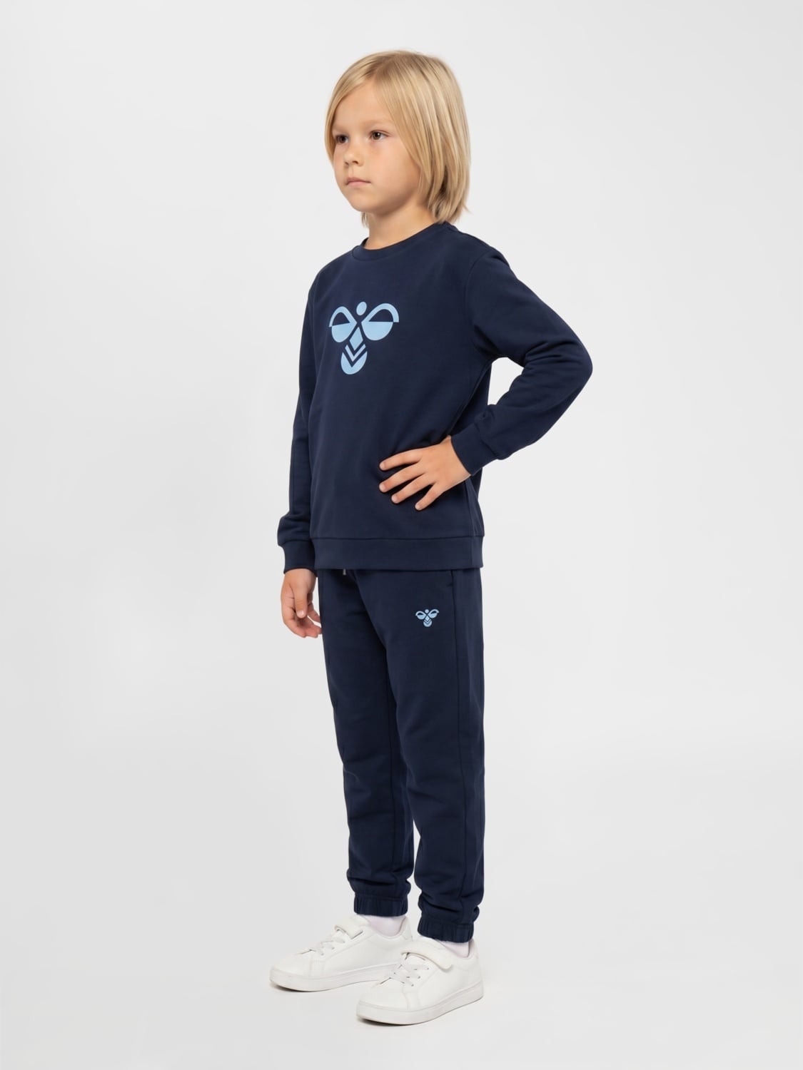 Hummel Junior Regular Tukas Pants Dress Blues / Flint Stone
