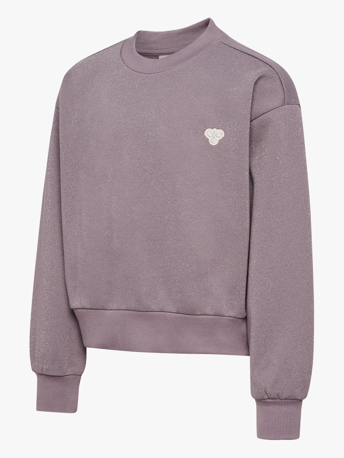 Hummel Junior Loose Glitter Crewneck Gray Ridige