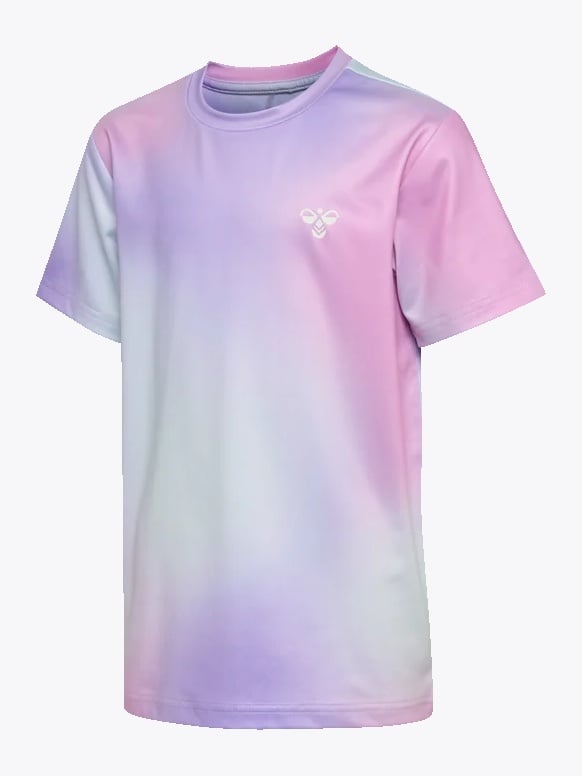 Hummel Junior Gradient Gym T-Shirt Short Sleeve Pastel Lavendel