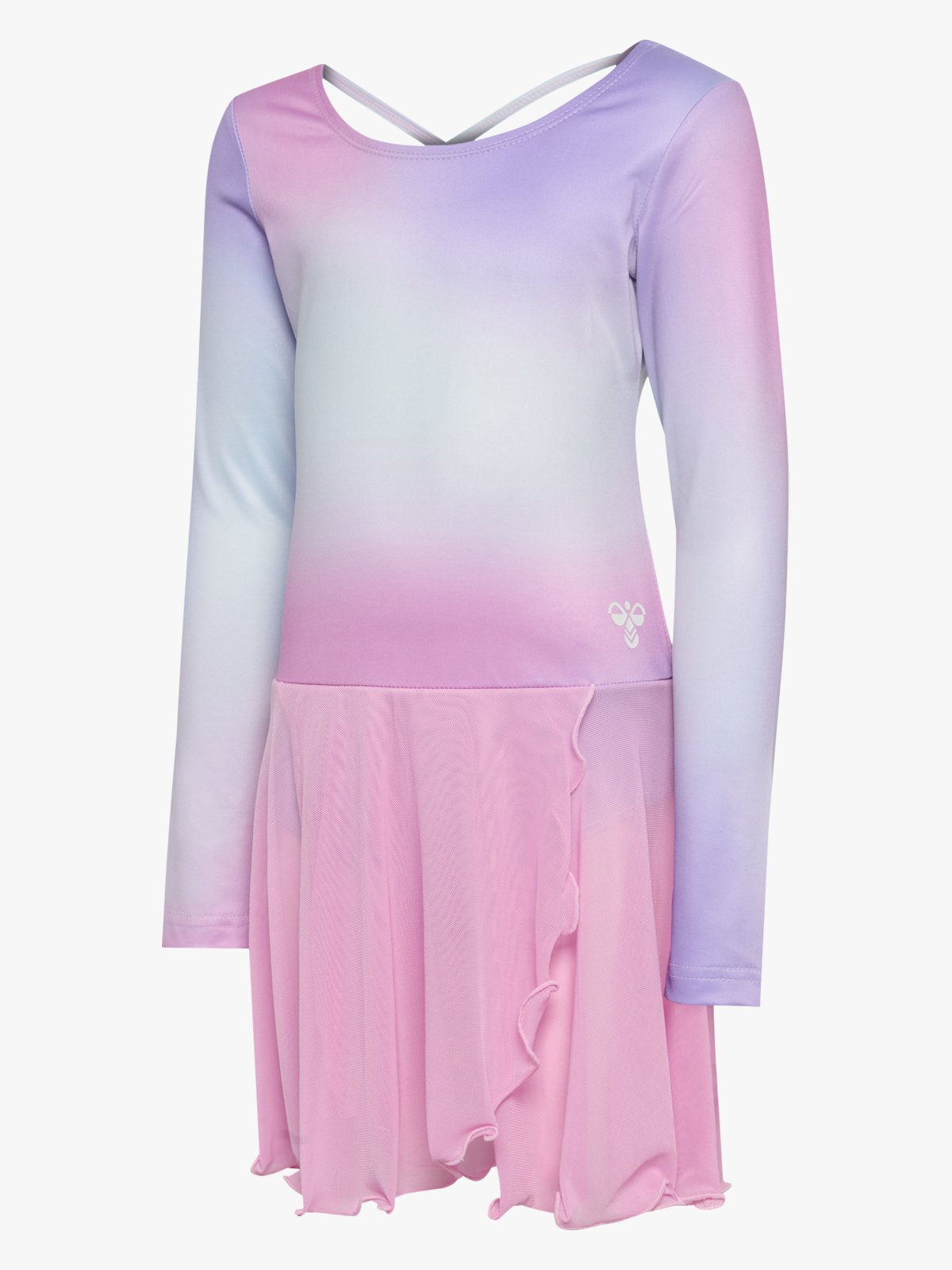 Hummel Junior Gradient Skirty Gymsuit Long Sleeve Pastel Lavendel