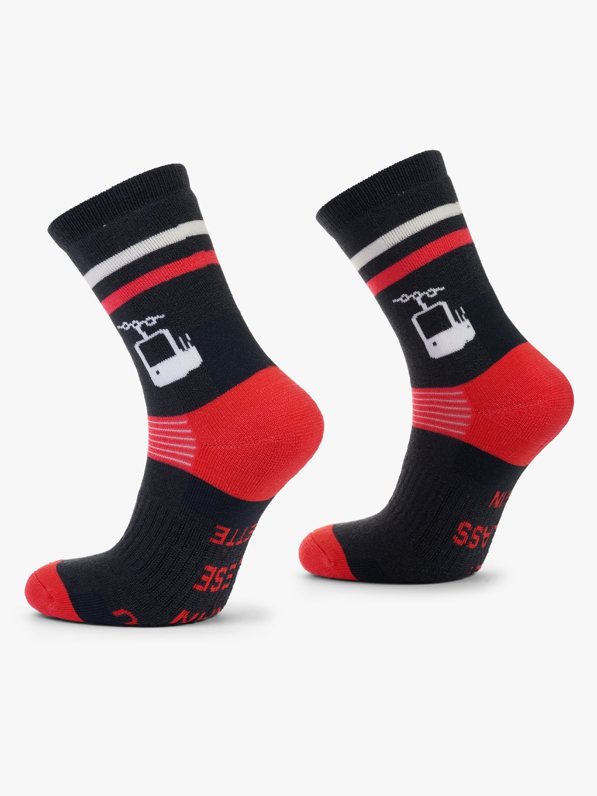 Hygge Merinoull Sokk - Hent Vin Mørkeblå og rosa