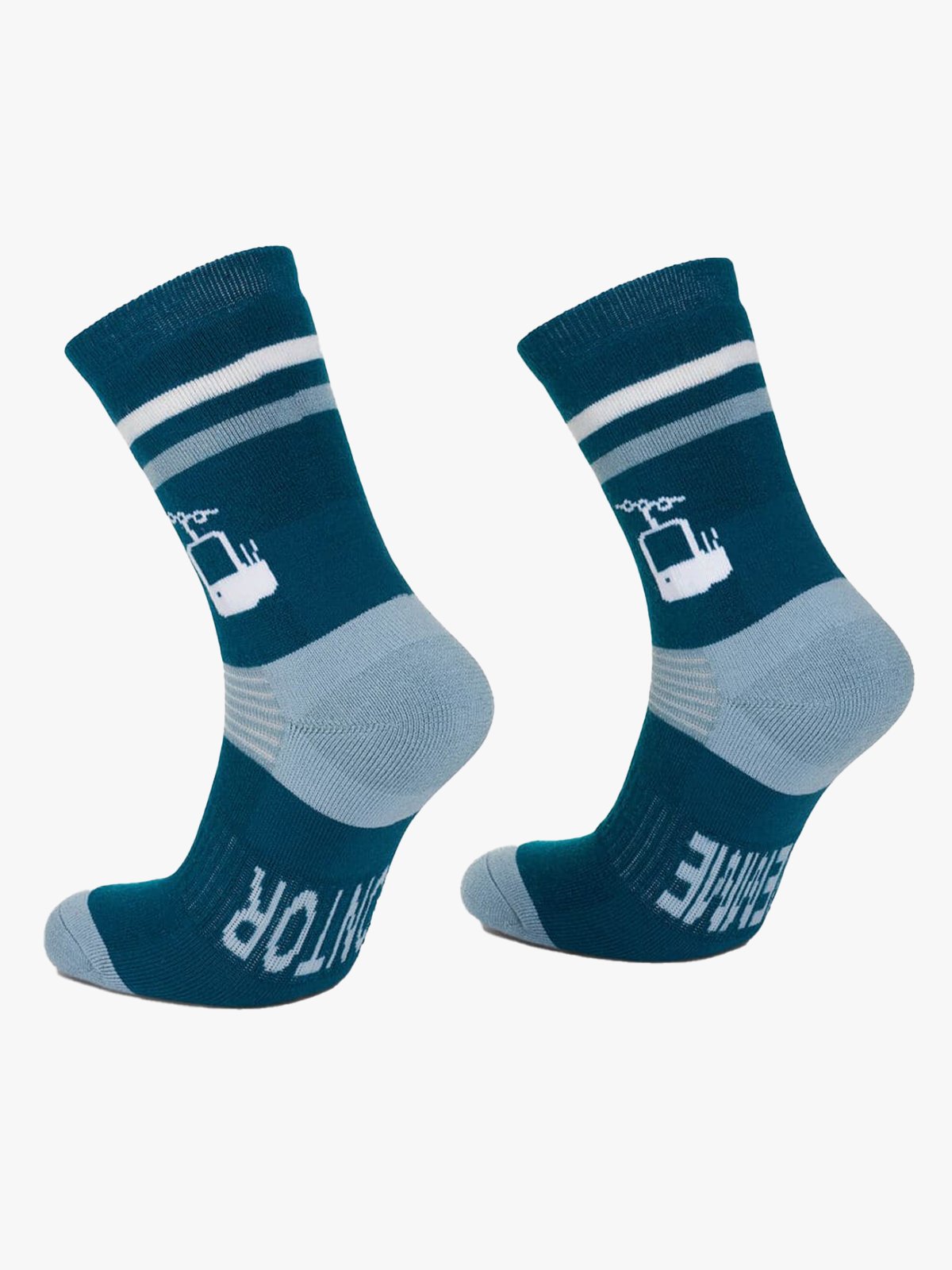 Hygge Merinoull Sokk - Gjemmekontor Blå og lyseblå