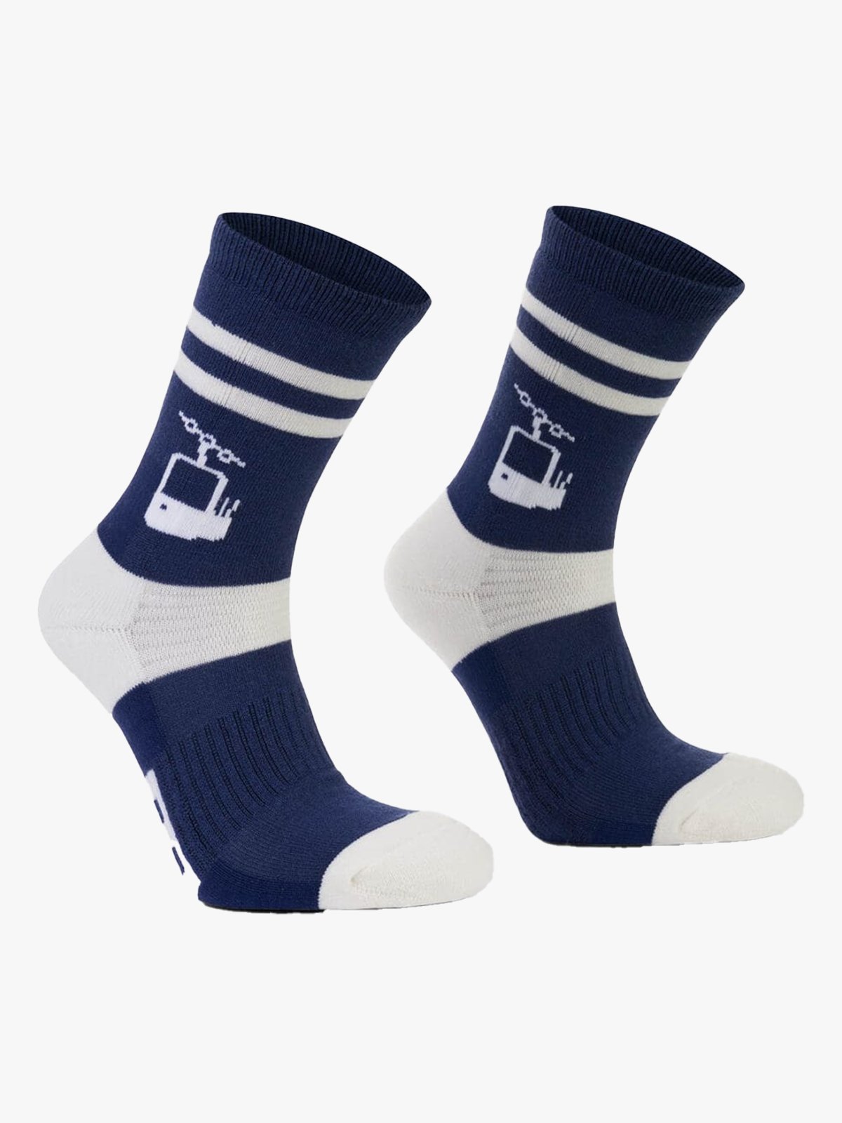 Hygge Merinoull Sokk - Best i Alt Blå og hvit