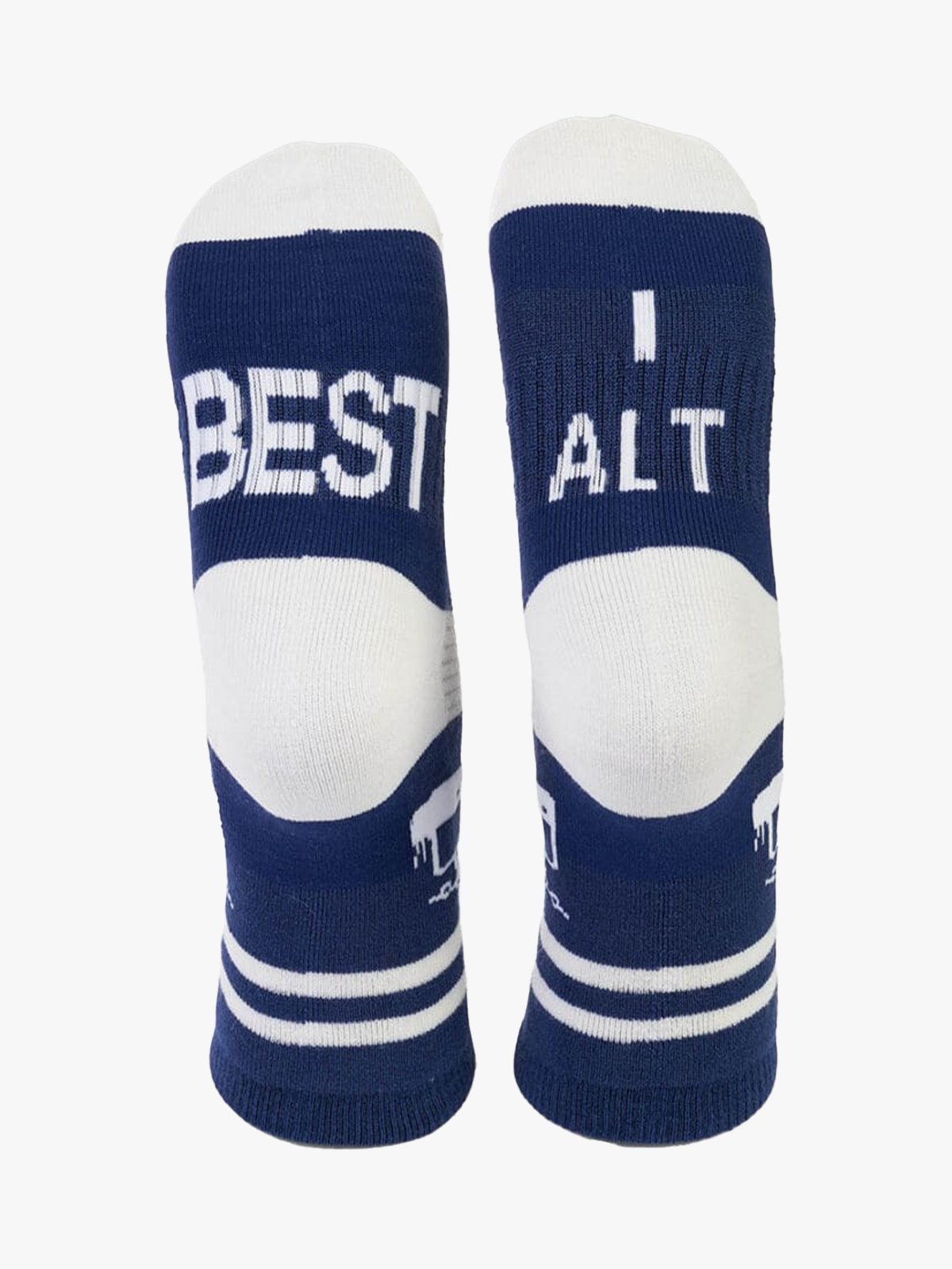 Hygge Merinoull Sokk - Best i Alt Blå og hvit