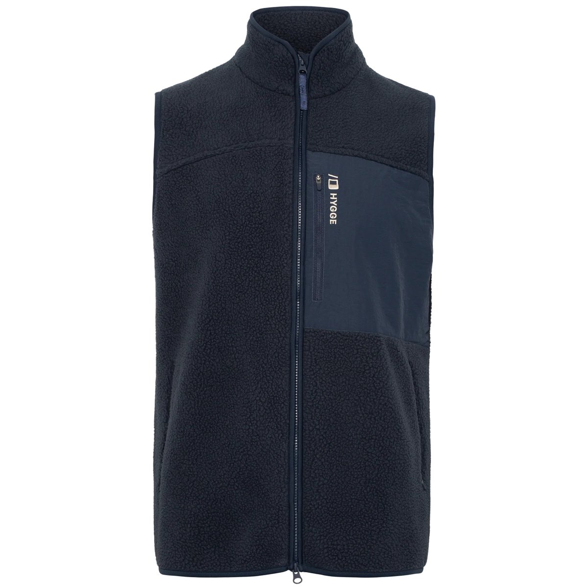 Hygge Men's Pile Fleece Vest Navy